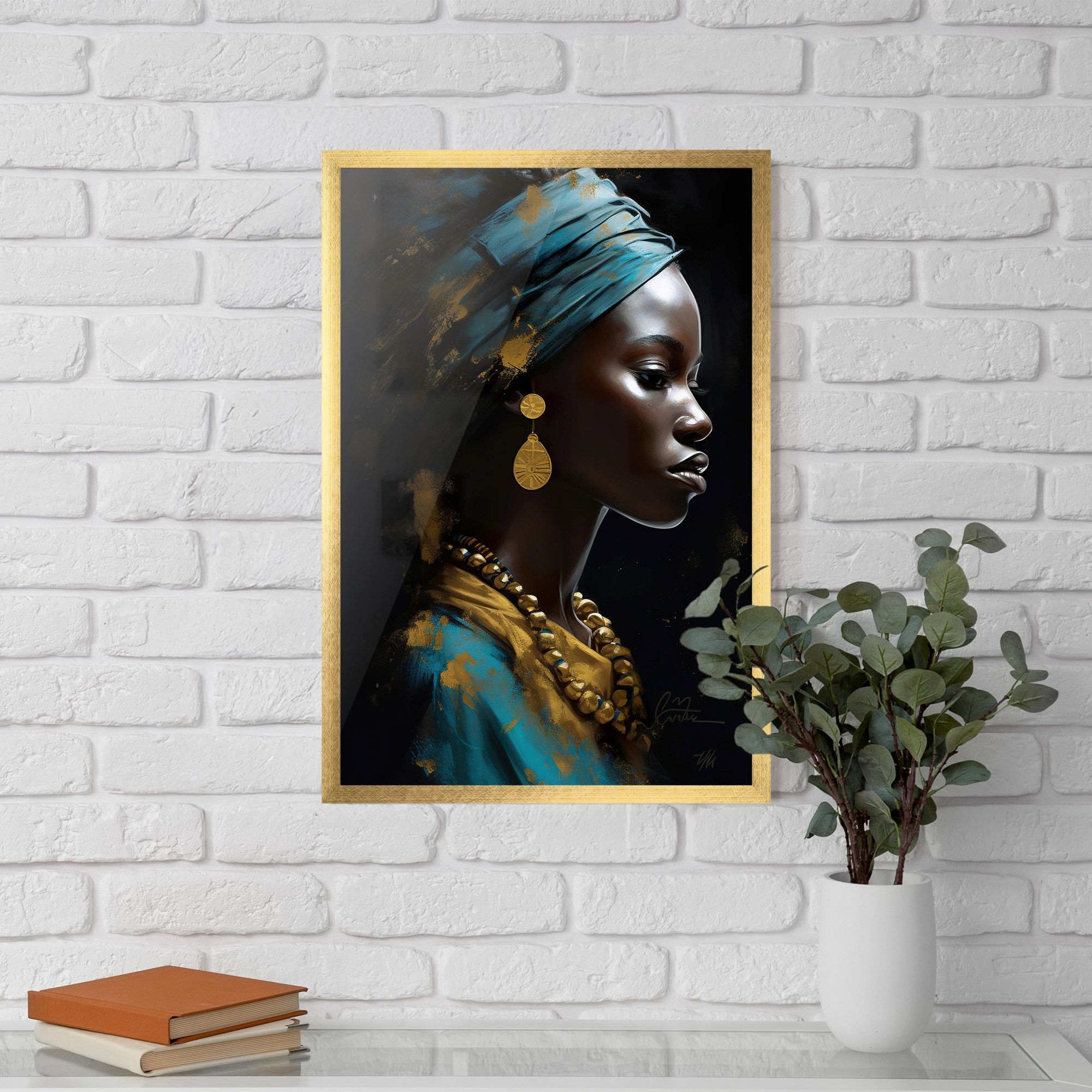 Blue Turban mockup 5