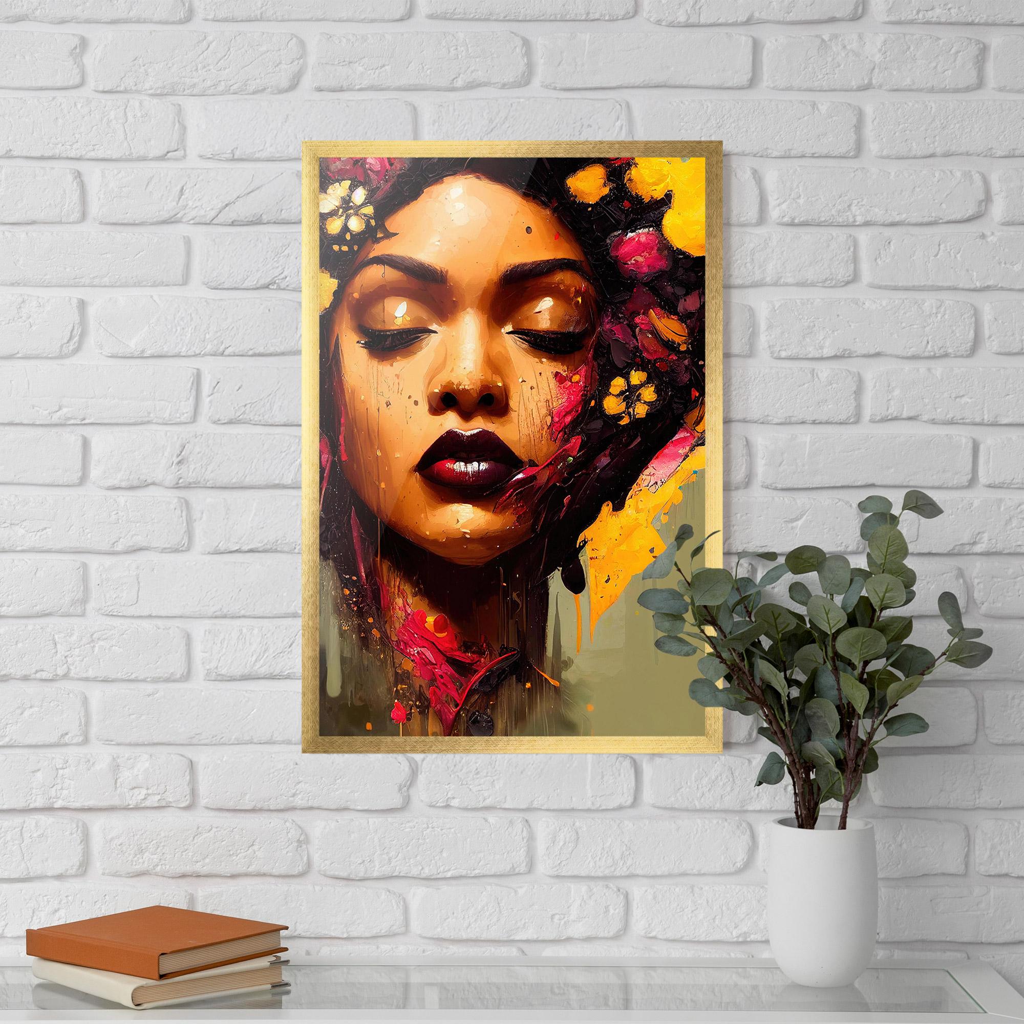 Poster Înrămat Ebony Woman mockup 5