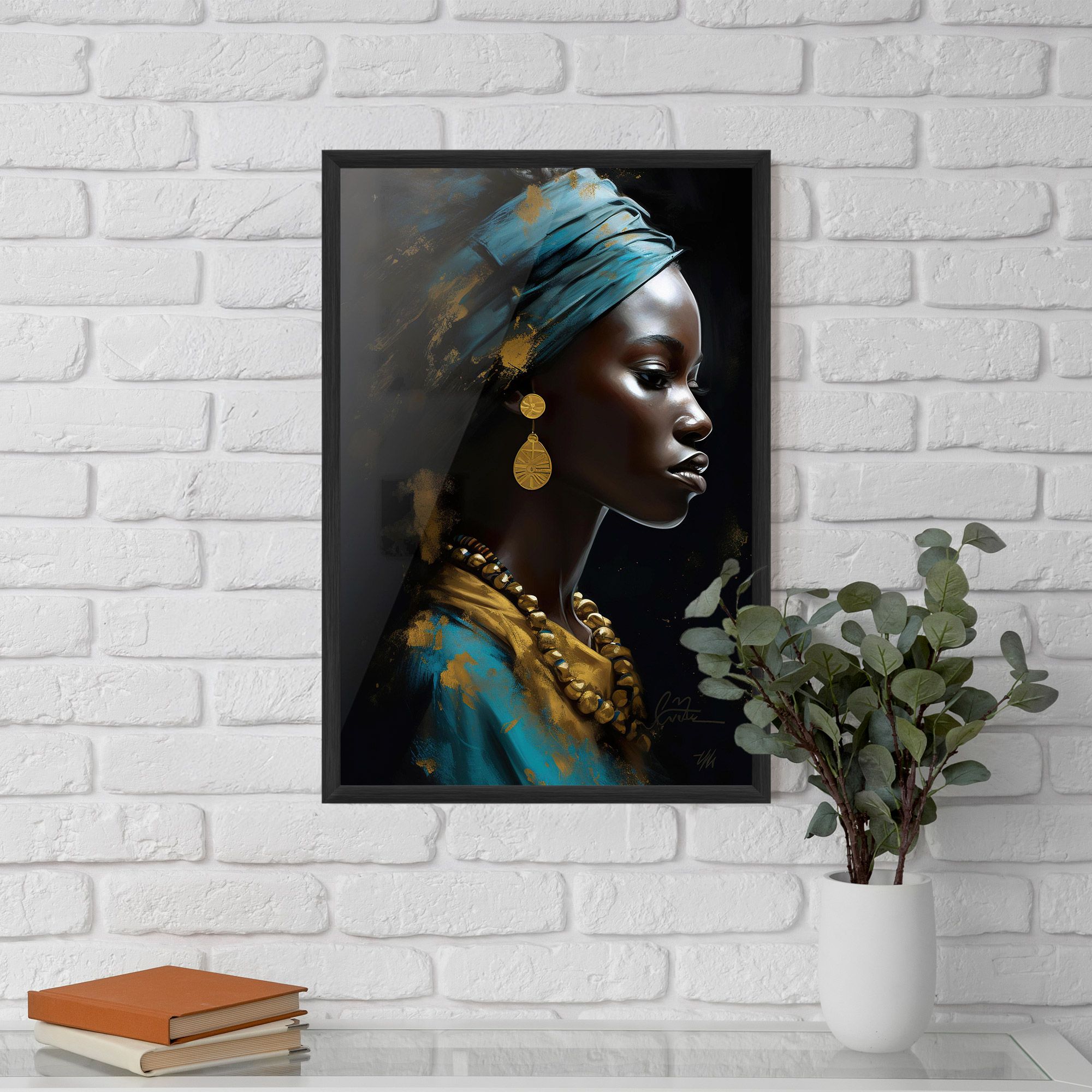 Blue Turban mockup 5