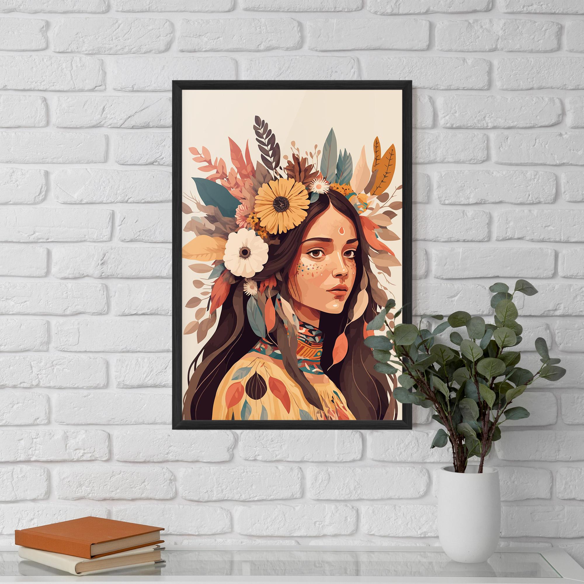 Poster Înrămat Boho Girl mockup 5