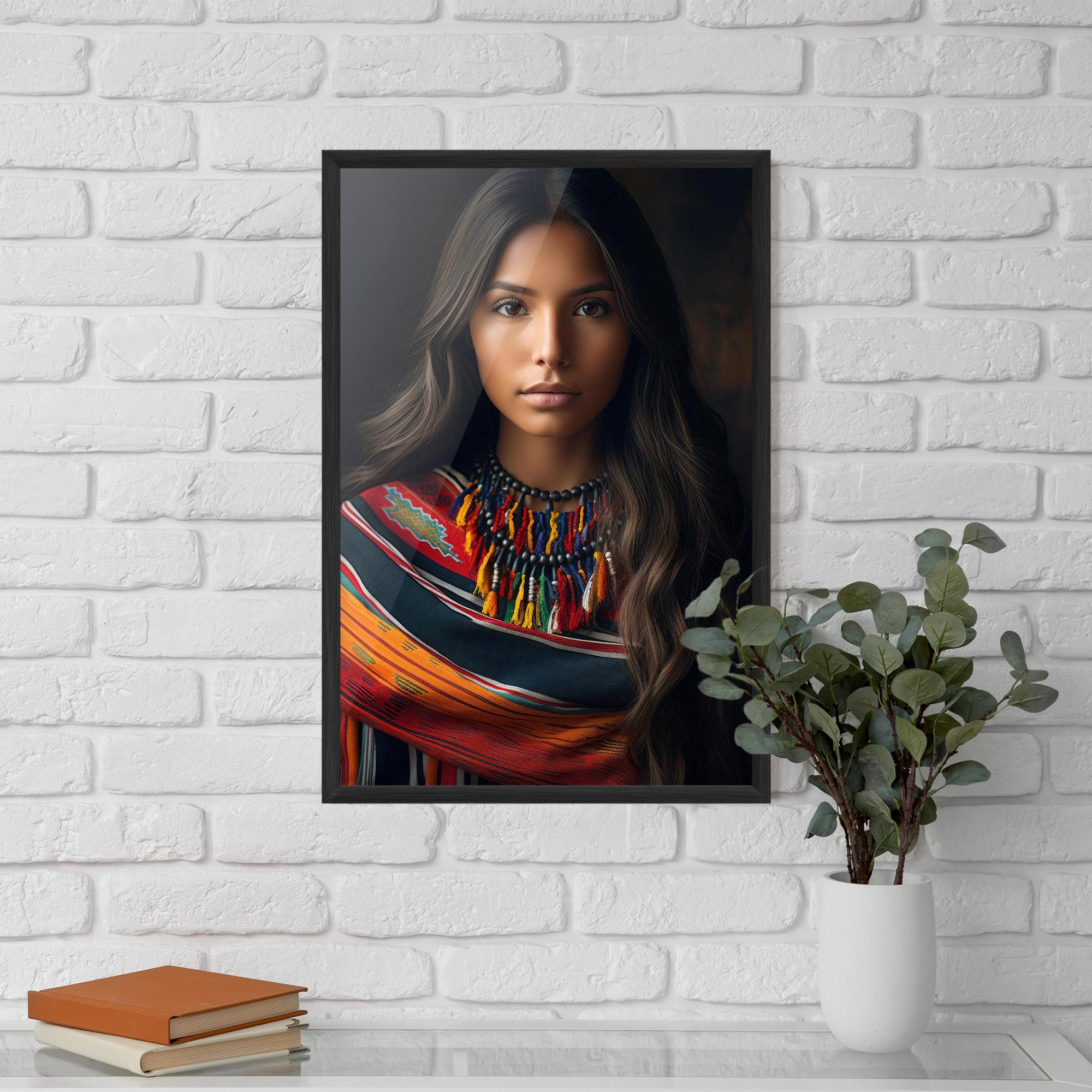 Poster Înrămat Colorful Scarf mockup 5