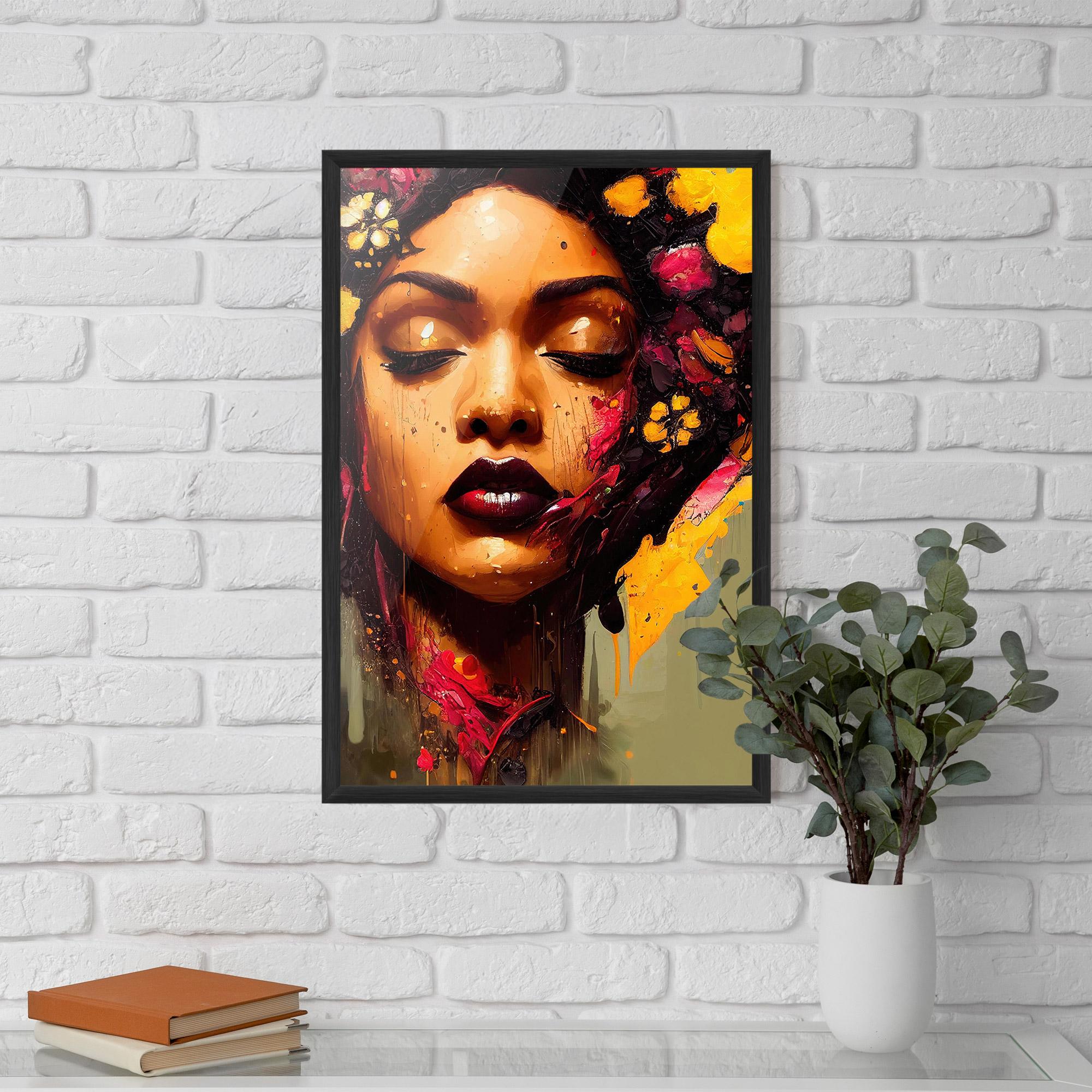 Poster Înrămat Ebony Woman mockup 5