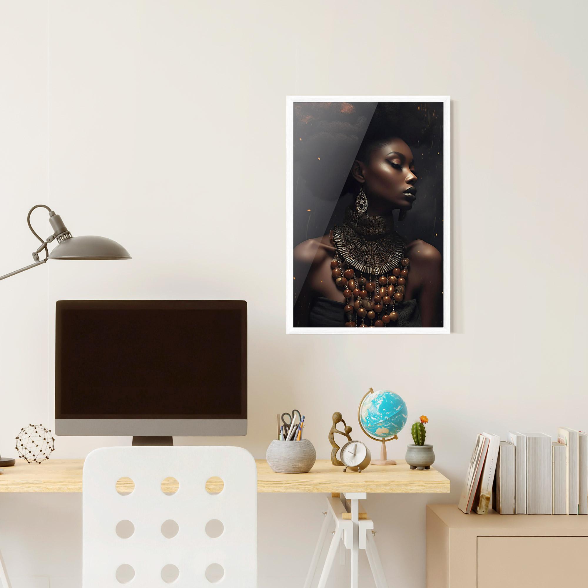 Poster Înrămat African Orange Necklace mockup 6