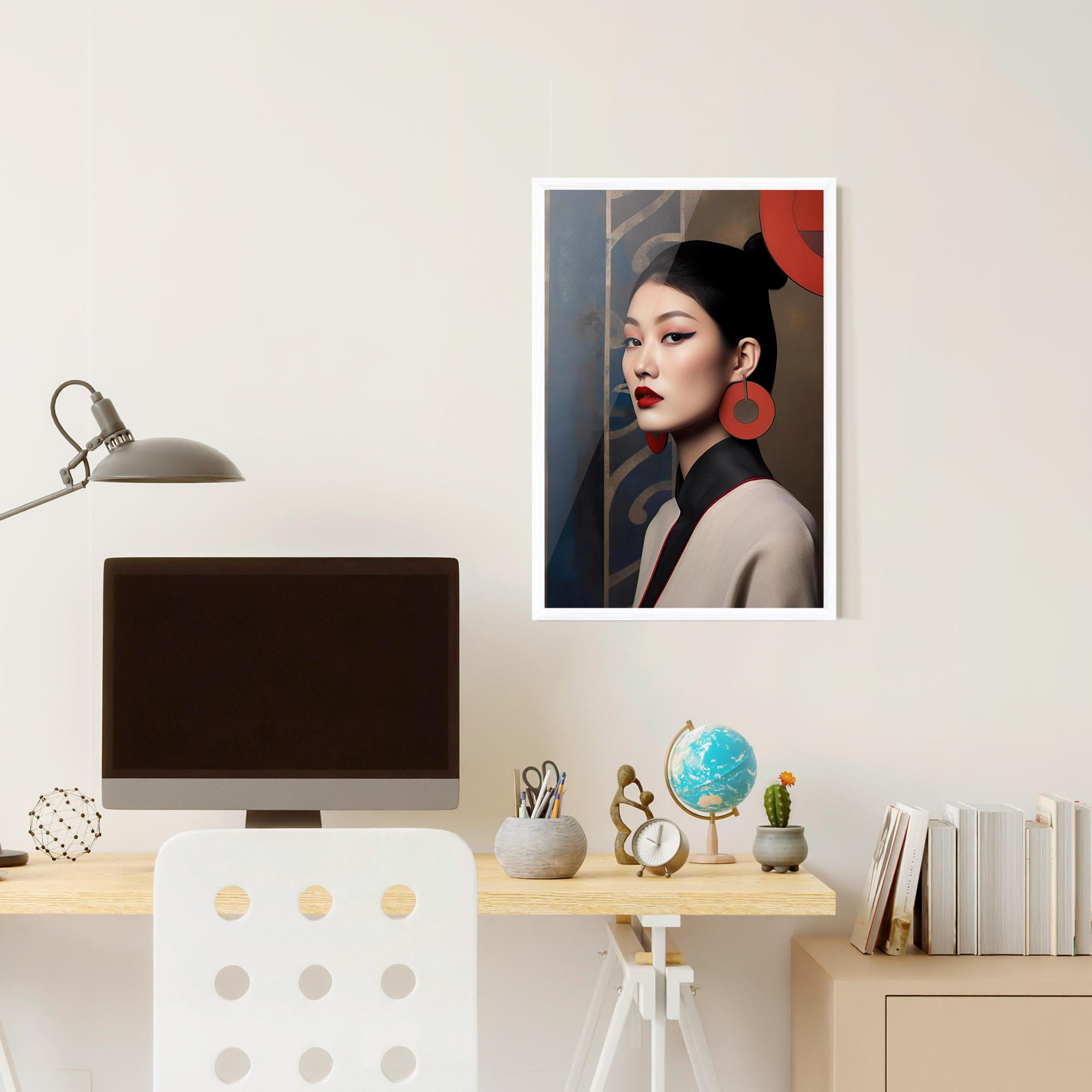 Poster Înrămat Asian Big Earrings mockup 6