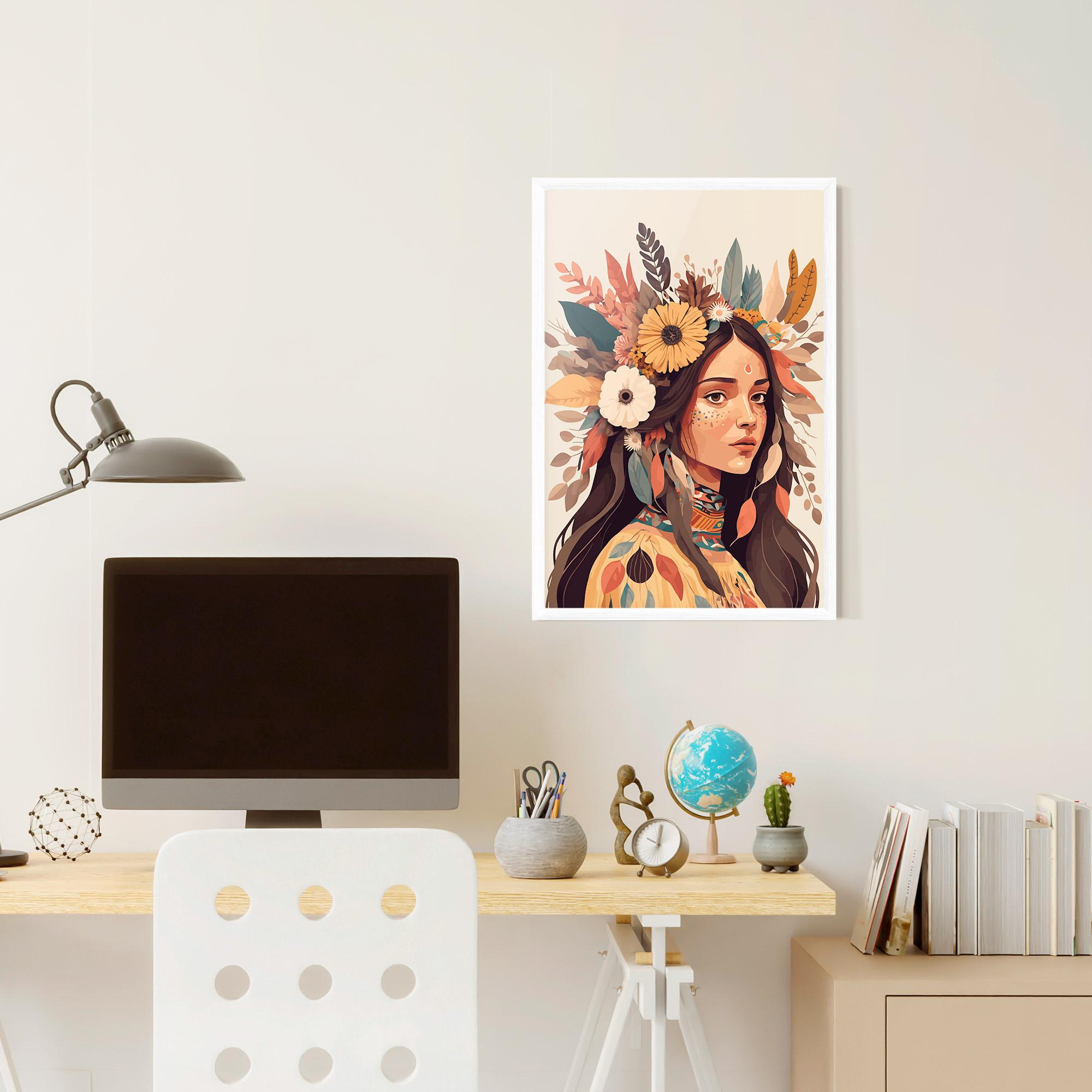 Poster Înrămat Boho Girl mockup 6