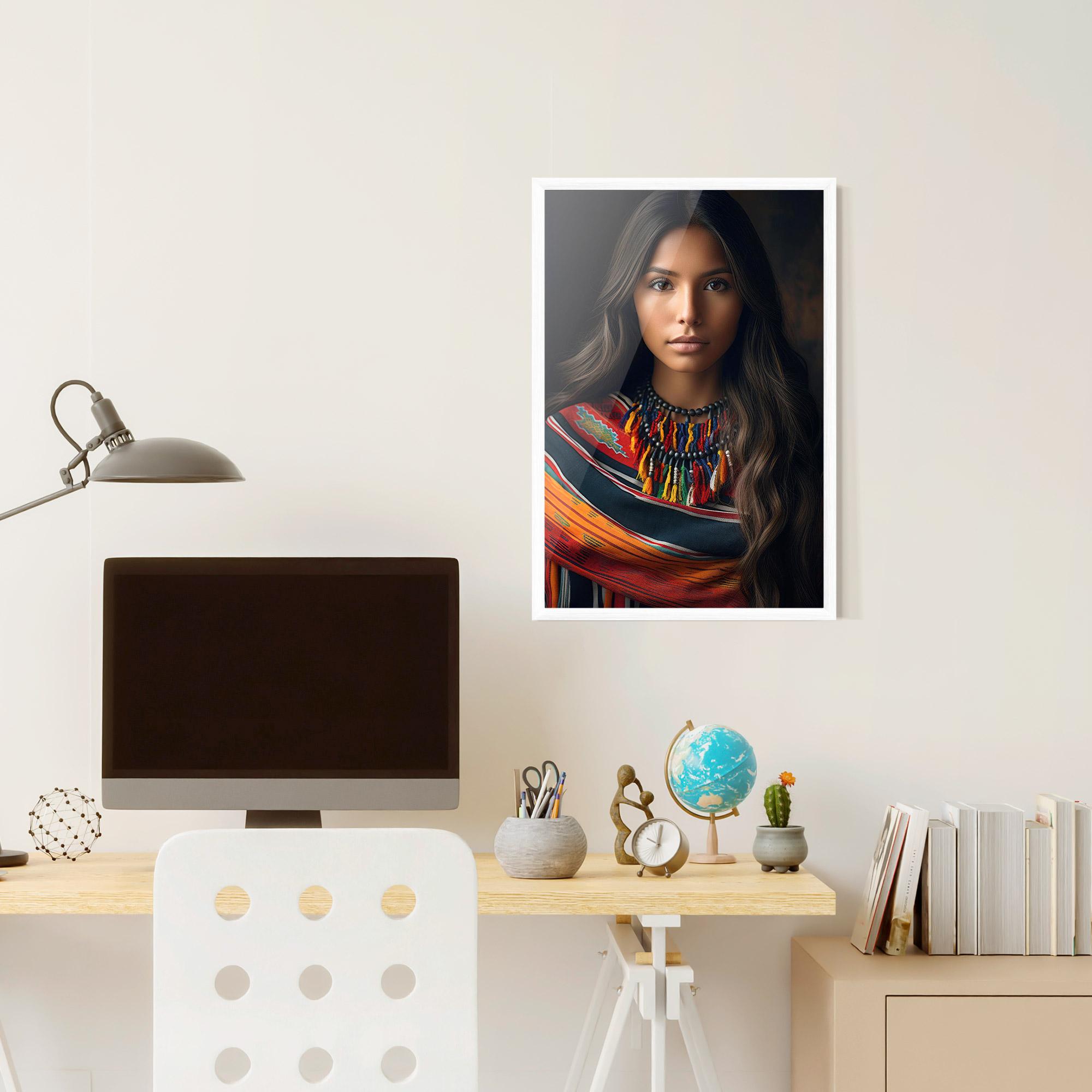 Poster Înrămat Colorful Scarf mockup 6