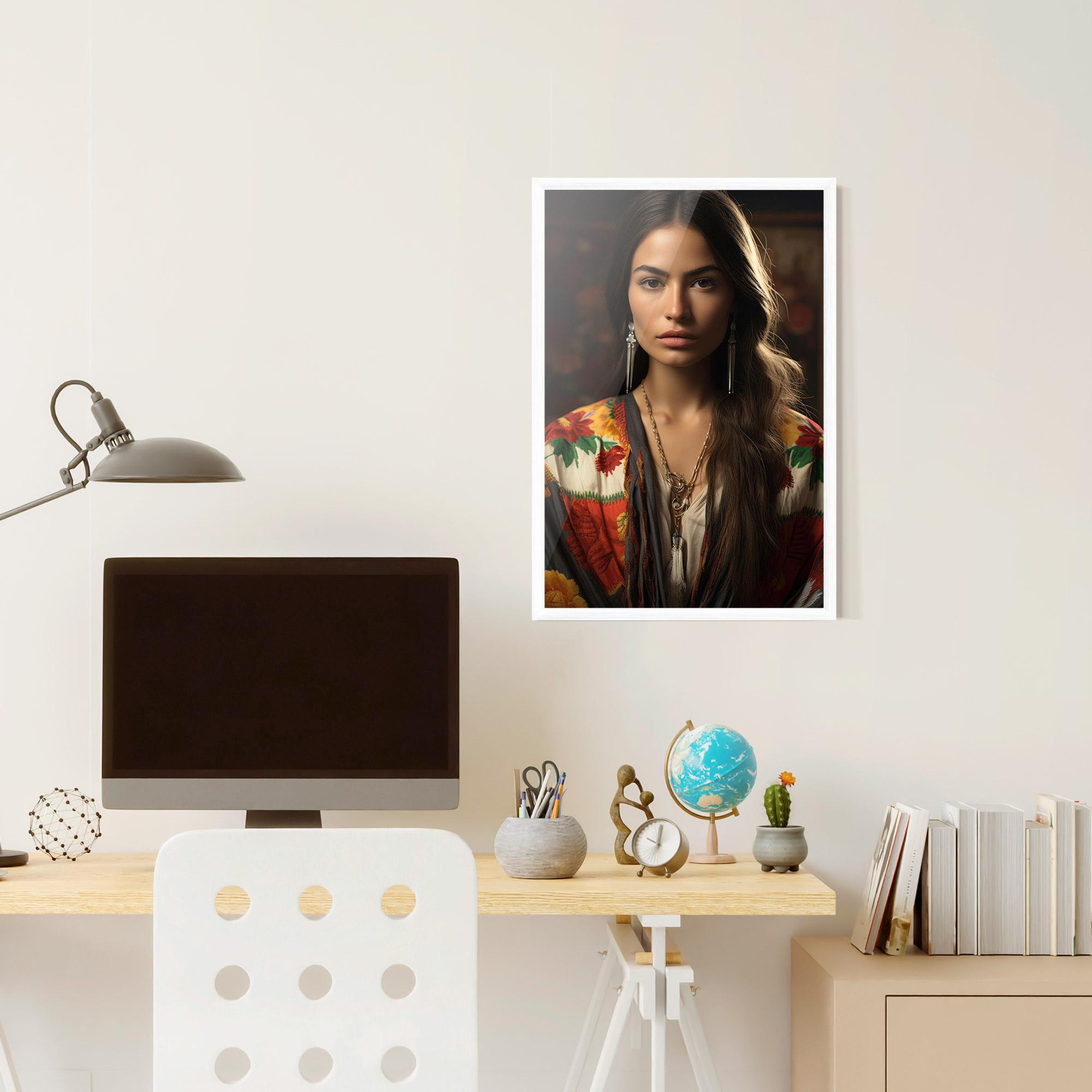 Poster Înrămat Colorful Shawl mockup 6