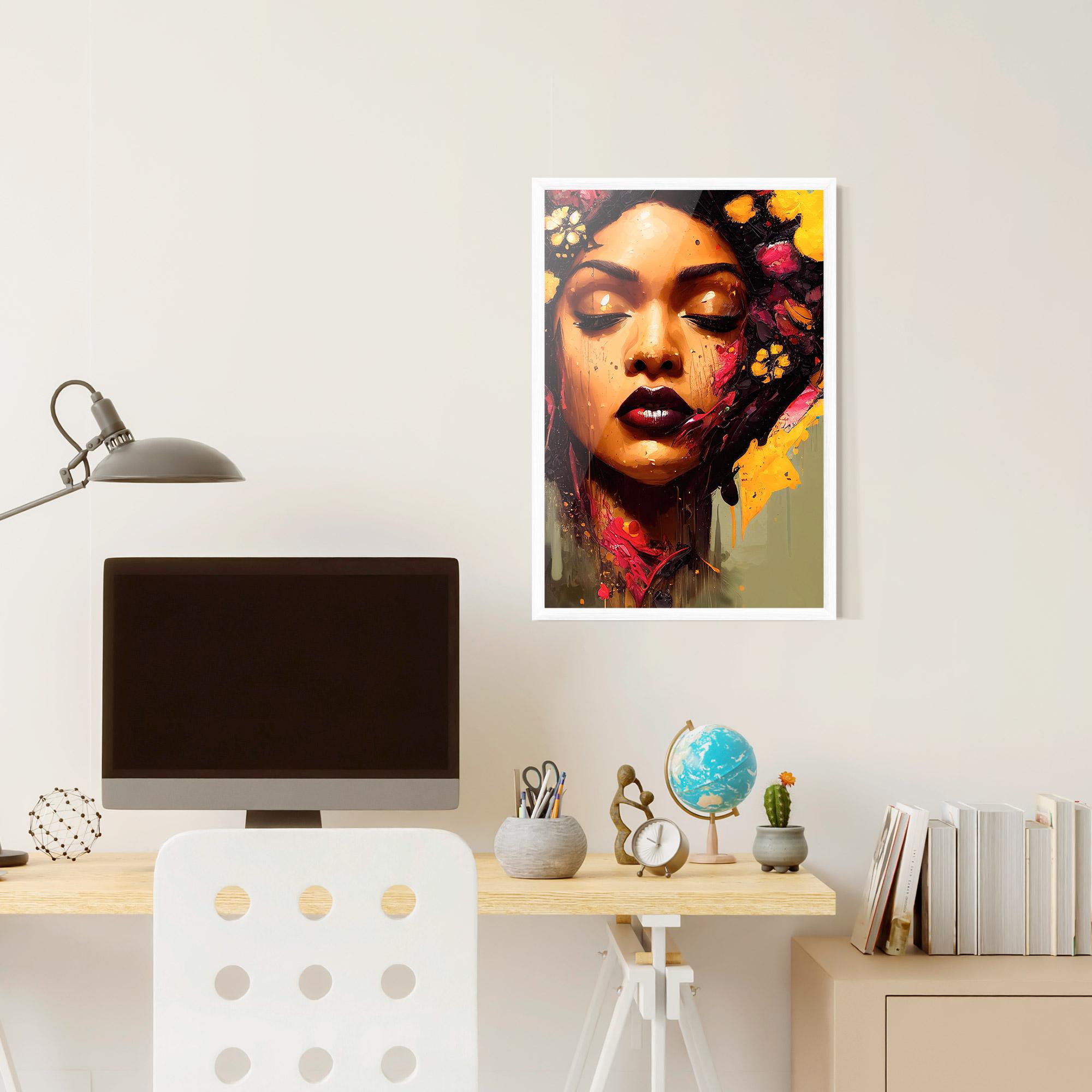 Poster Înrămat Ebony Woman mockup 6