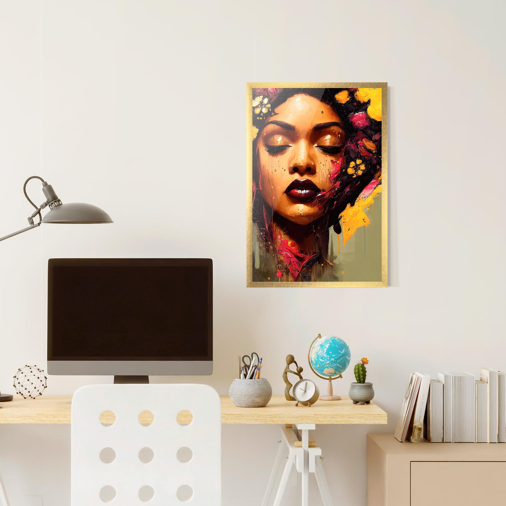 Poster Înrămat Ebony Woman mockup 6