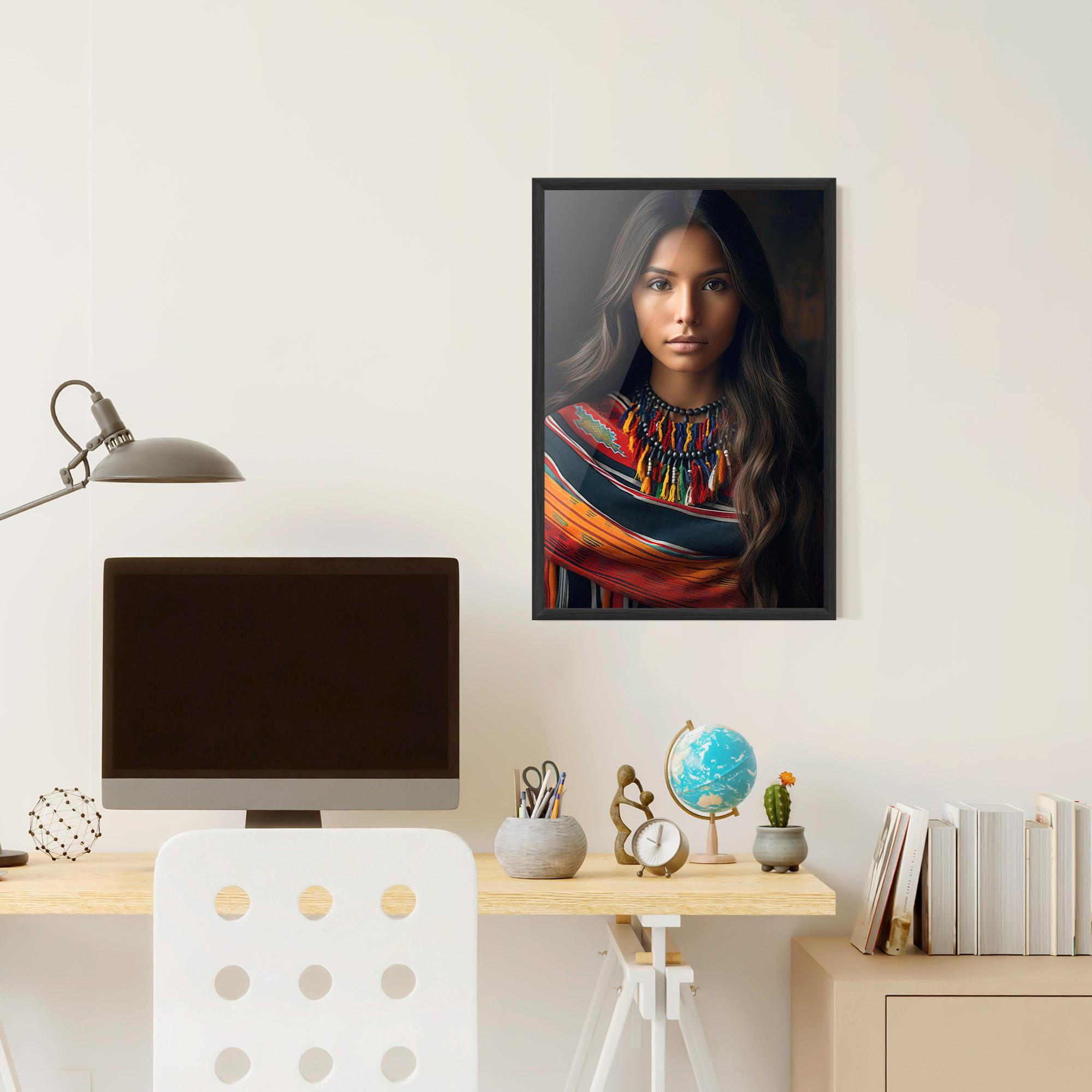 Poster Înrămat Colorful Scarf mockup 6