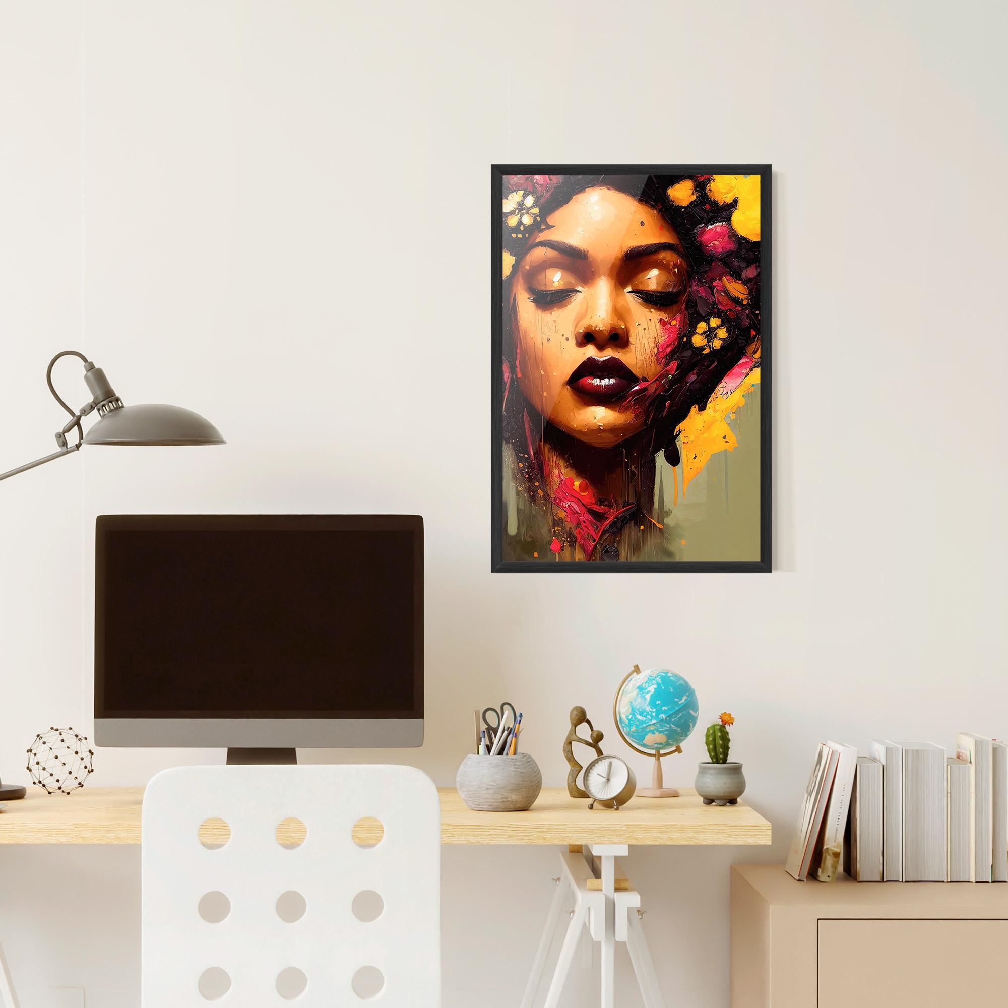 Poster Înrămat Ebony Woman mockup 6