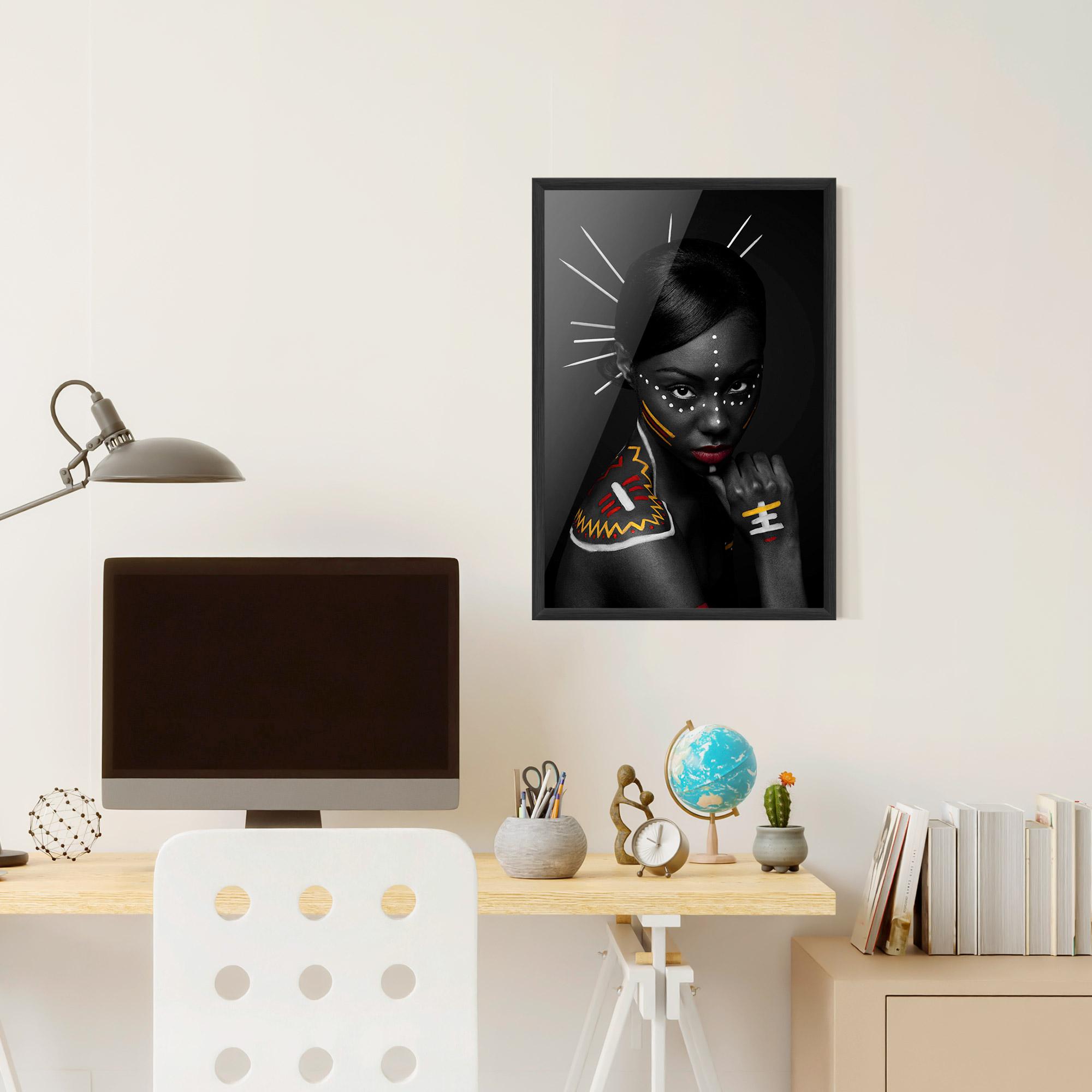 Poster Înrămat Tribal Beauty mockup 6