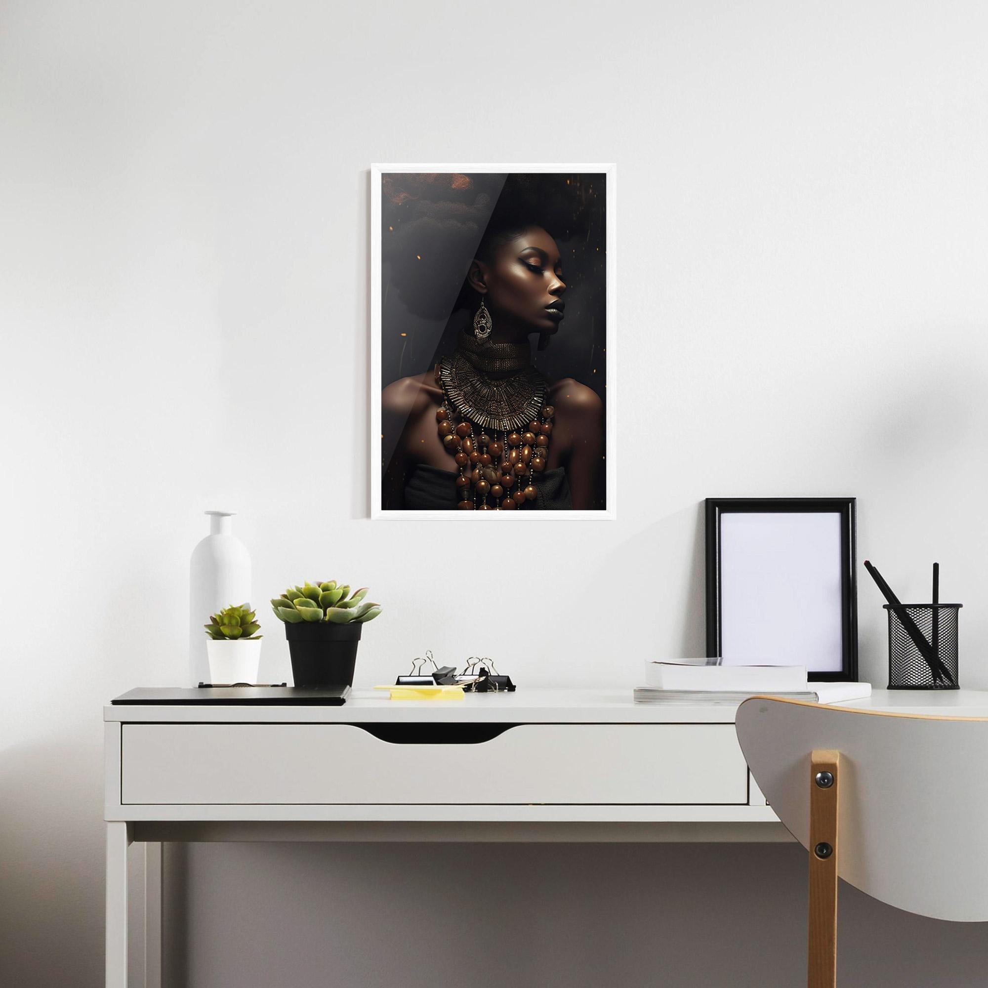 Poster Înrămat African Orange Necklace mockup 7