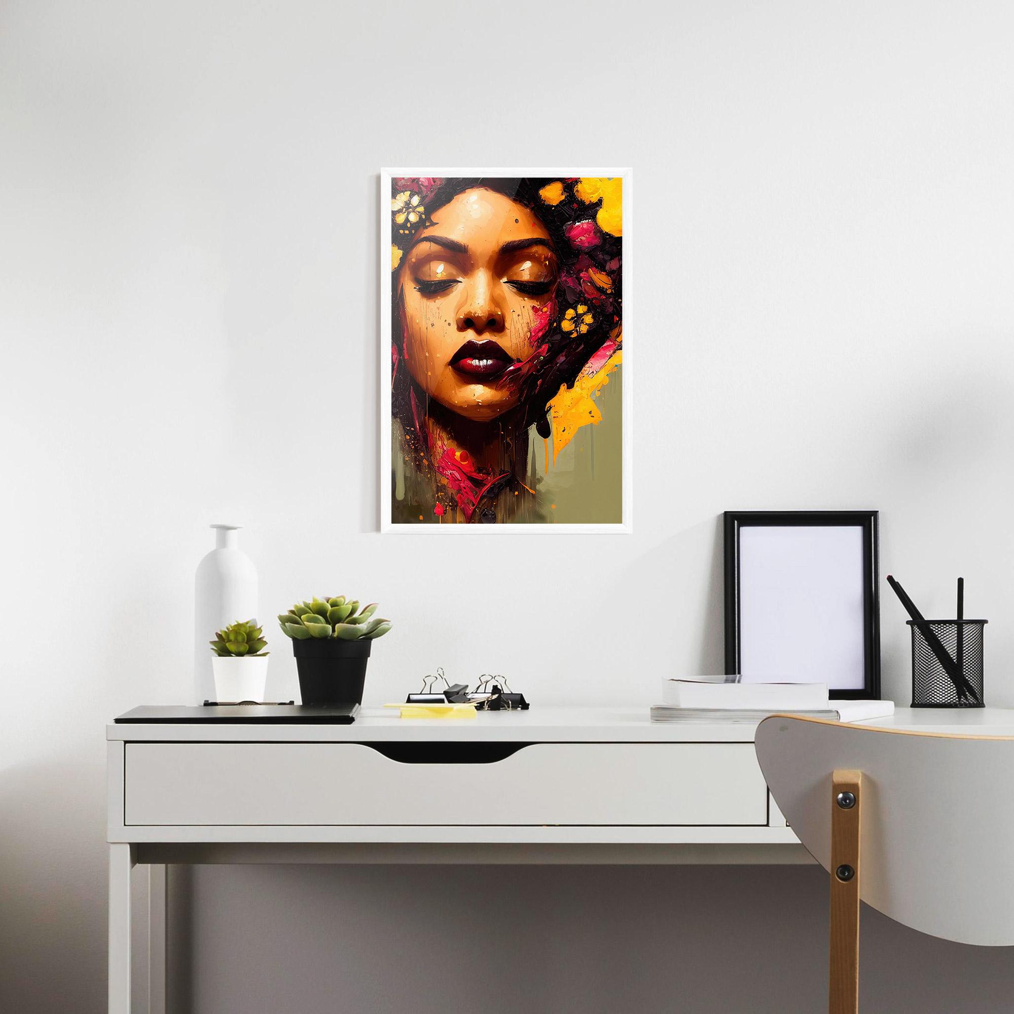 Poster Înrămat Ebony Woman mockup 7