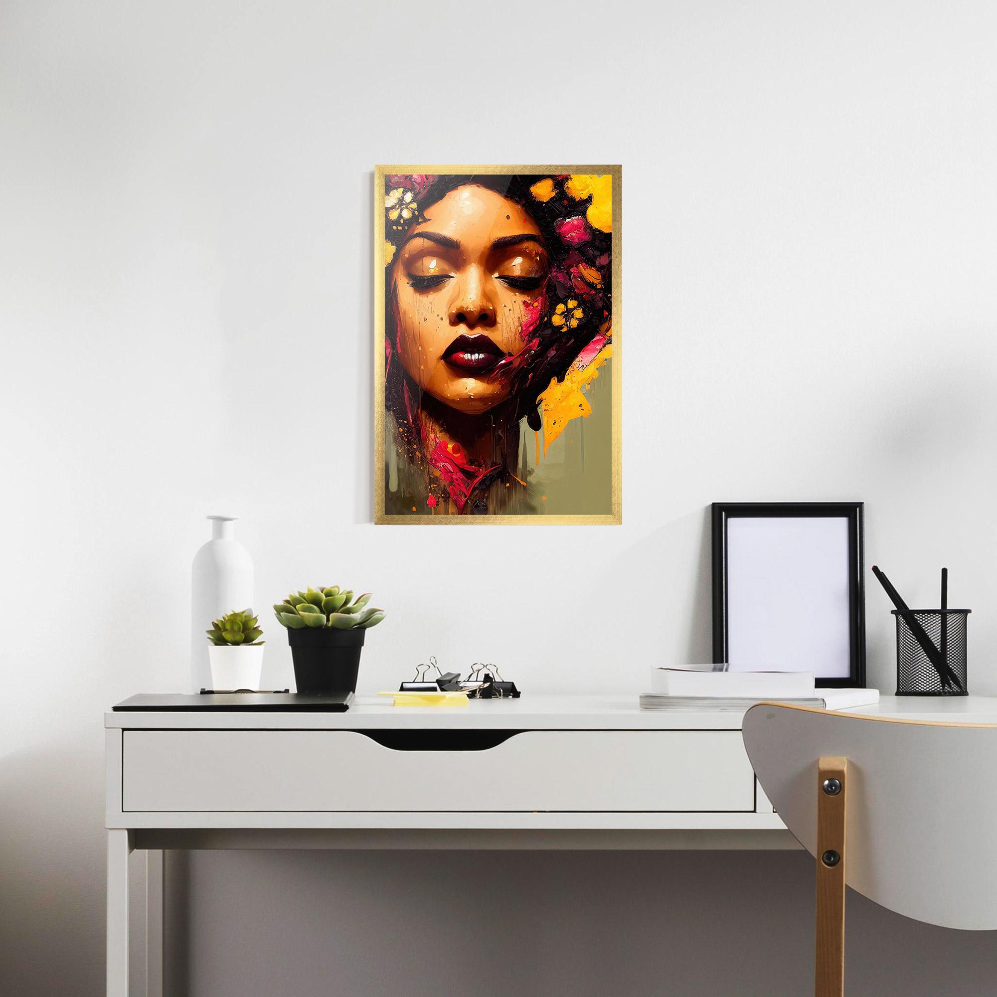 Poster Înrămat Ebony Woman mockup 7