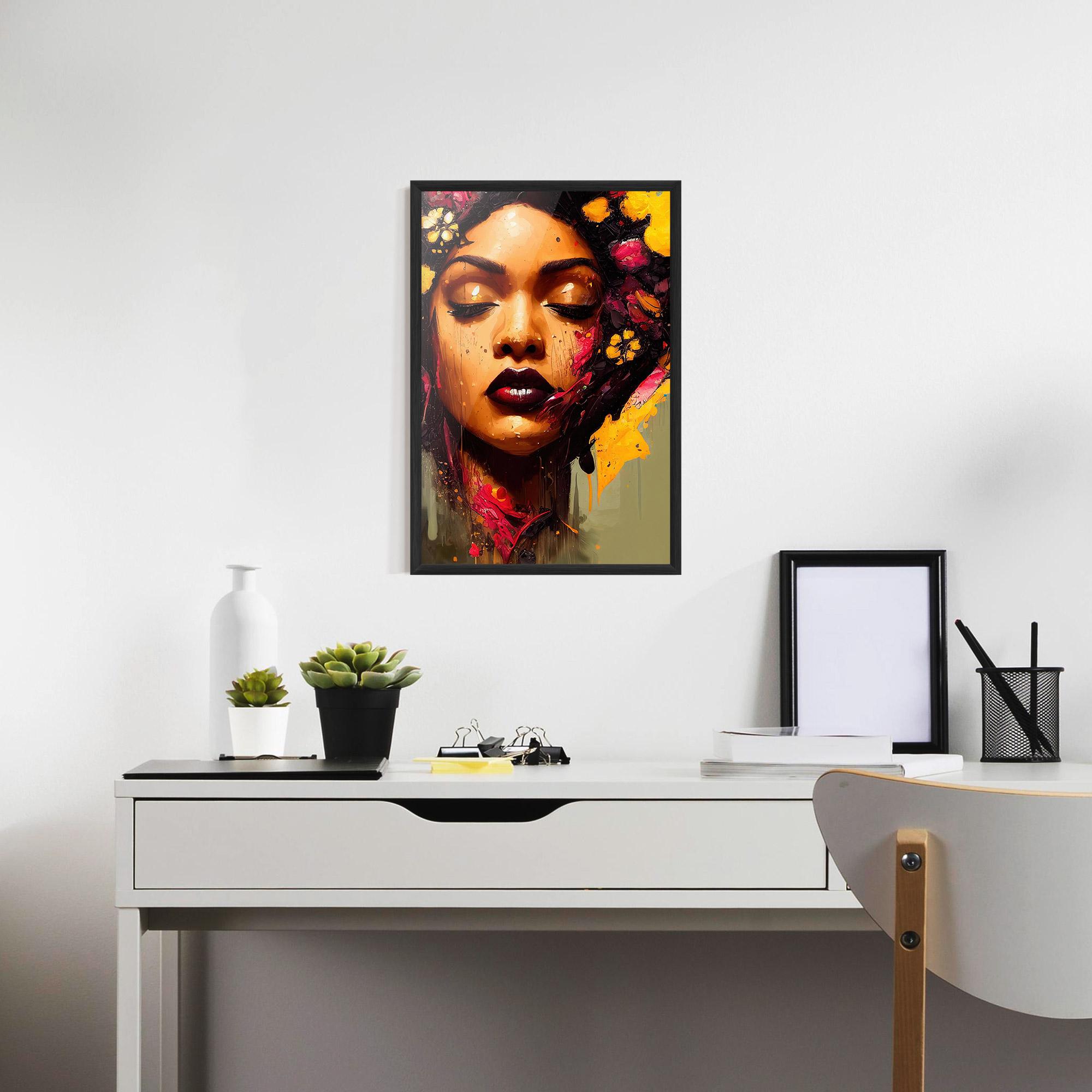 Poster Înrămat Ebony Woman mockup 7