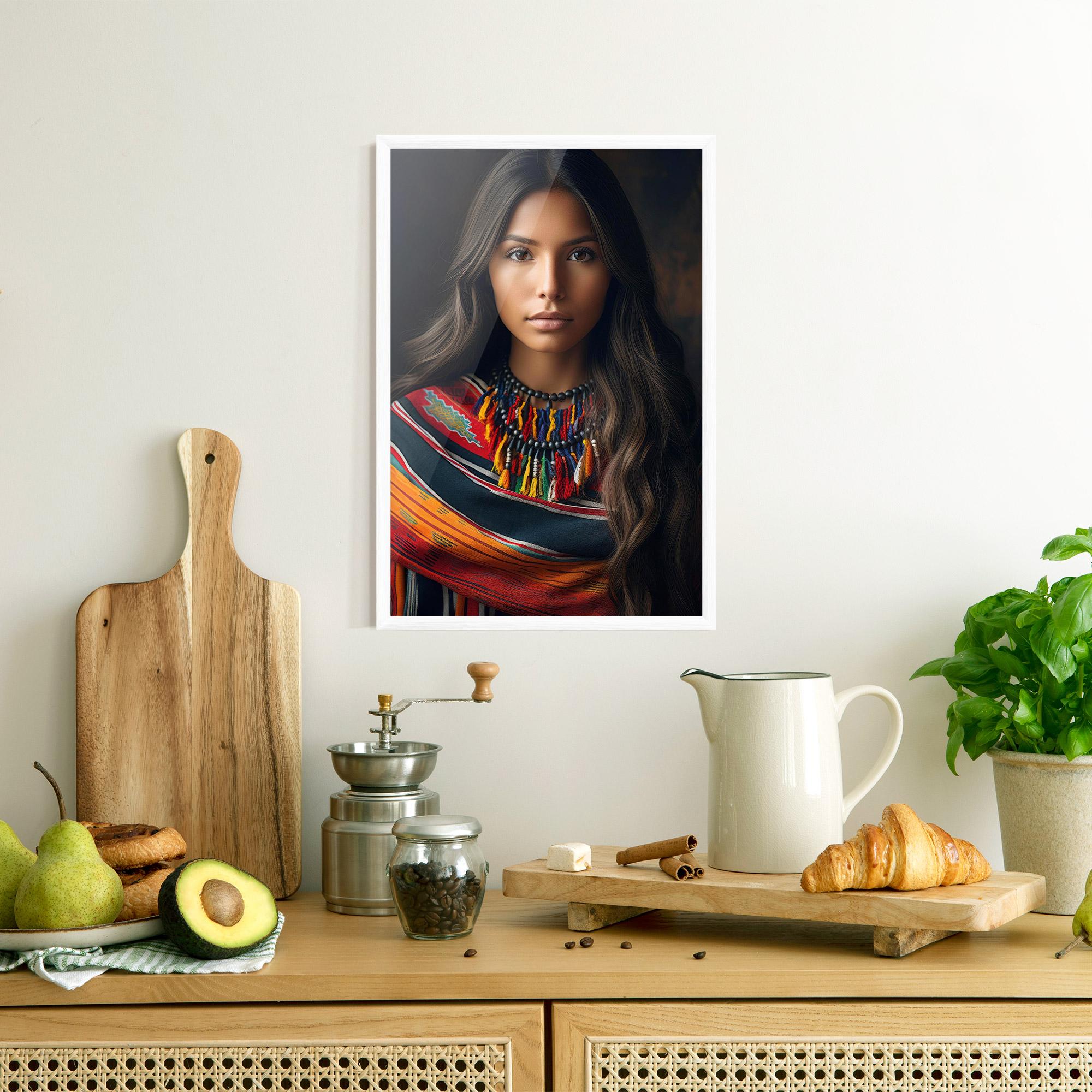 Poster Înrămat Colorful Scarf mockup 8