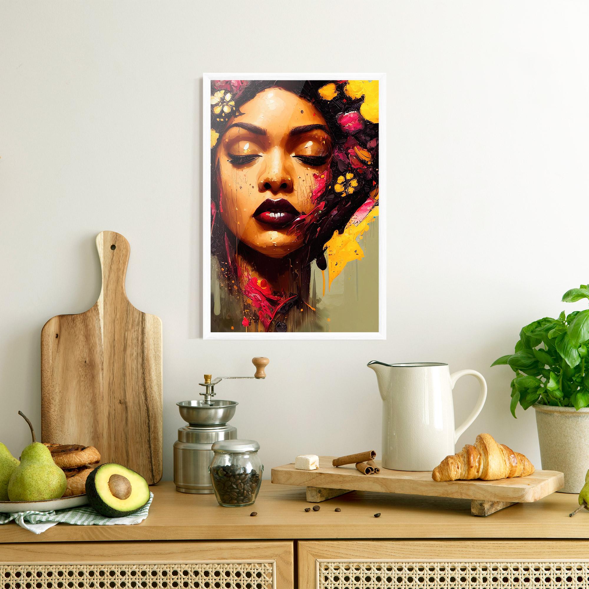 Poster Înrămat Ebony Woman mockup 8