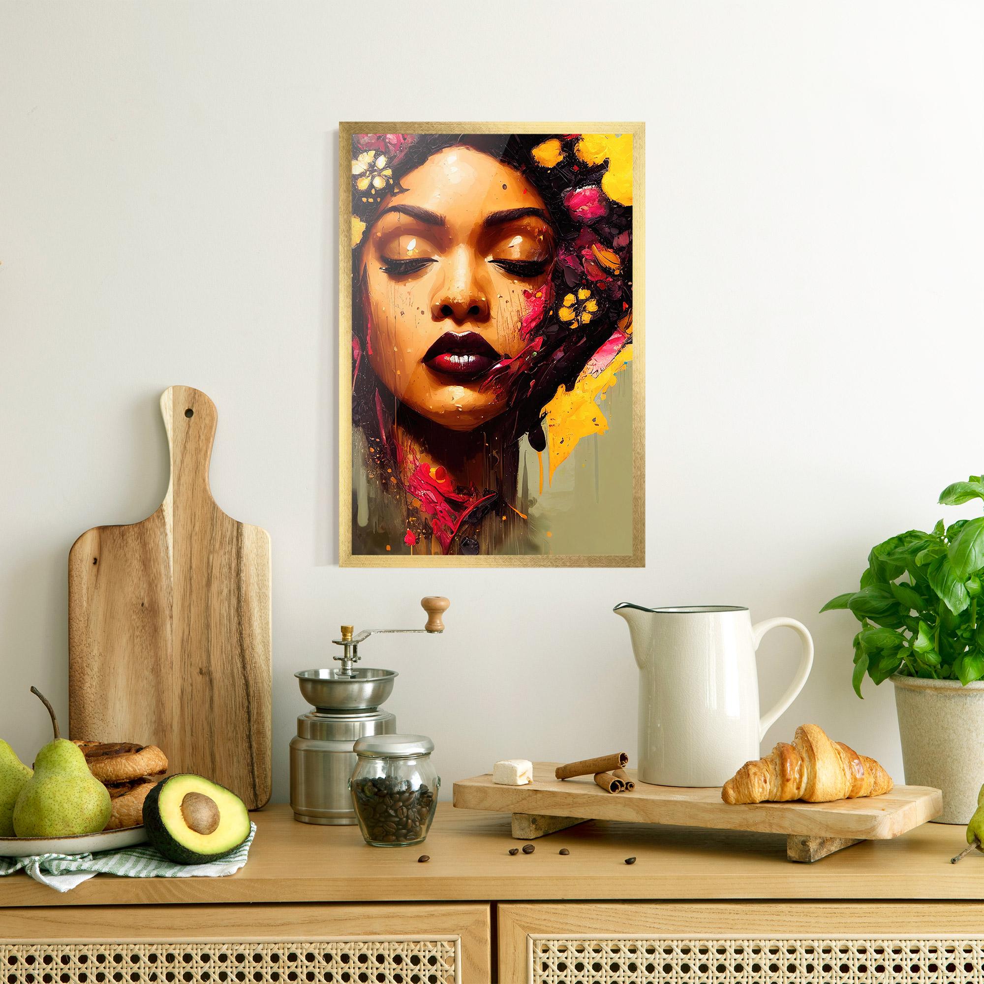 Poster Înrămat Ebony Woman mockup 8