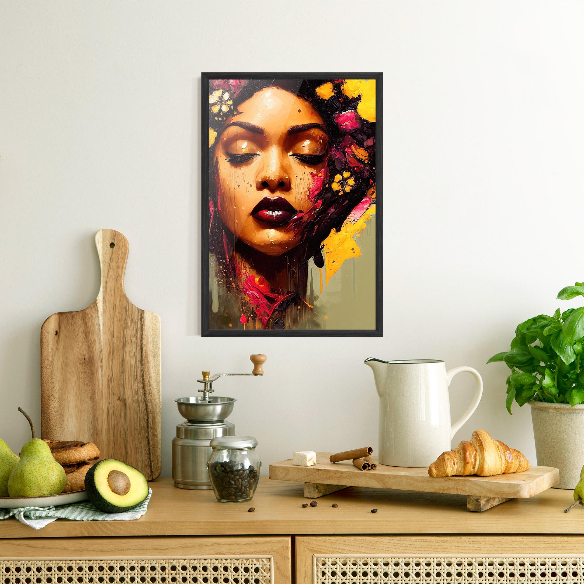 Poster Înrămat Ebony Woman mockup 8
