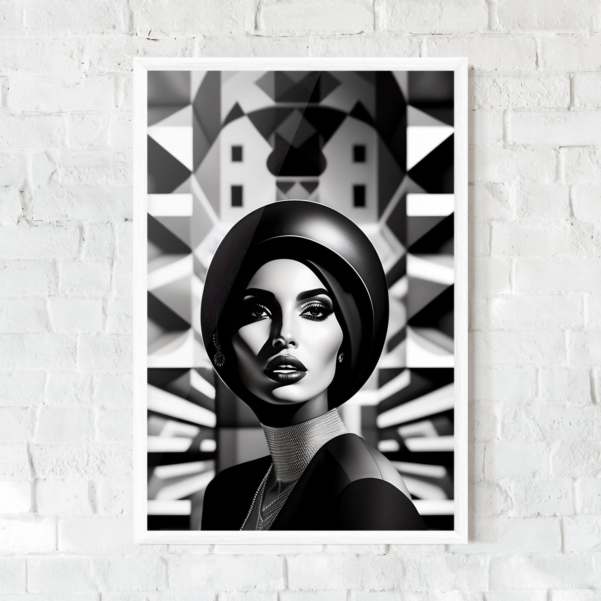 Poster Înrămat Big Black Hat mockup 0