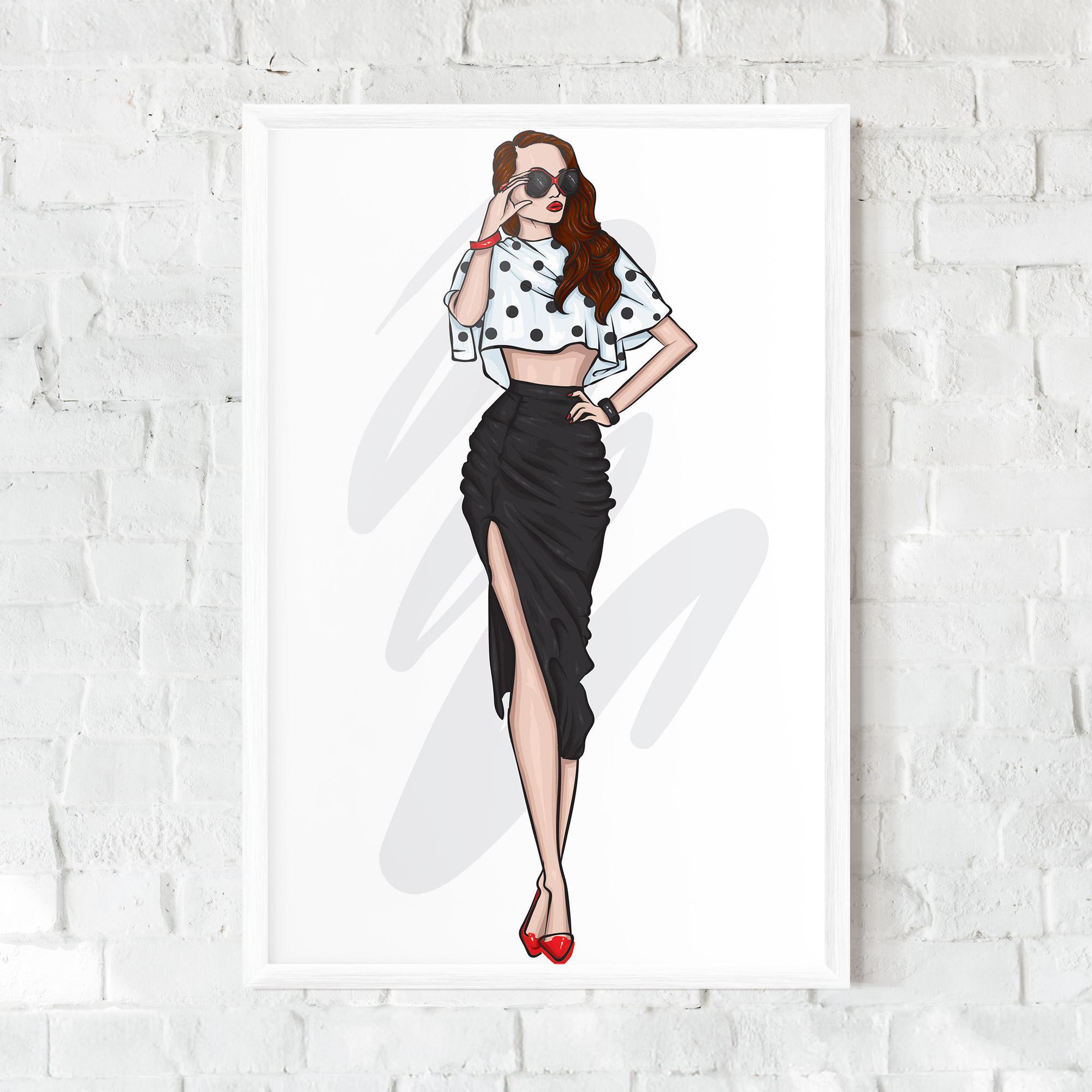 Poster Înrămat Black Skirt Diva mockup 0