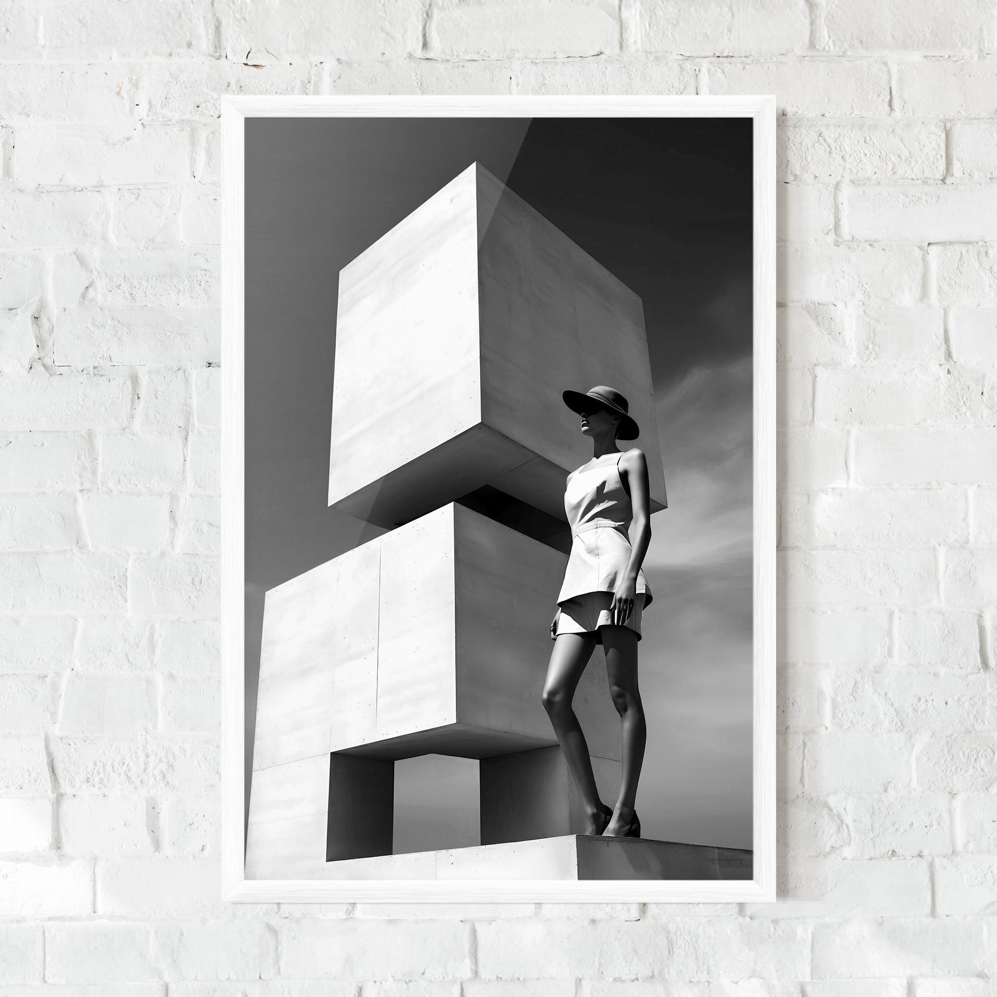 Poster Înrămat Modern Fashion Woman mockup 0