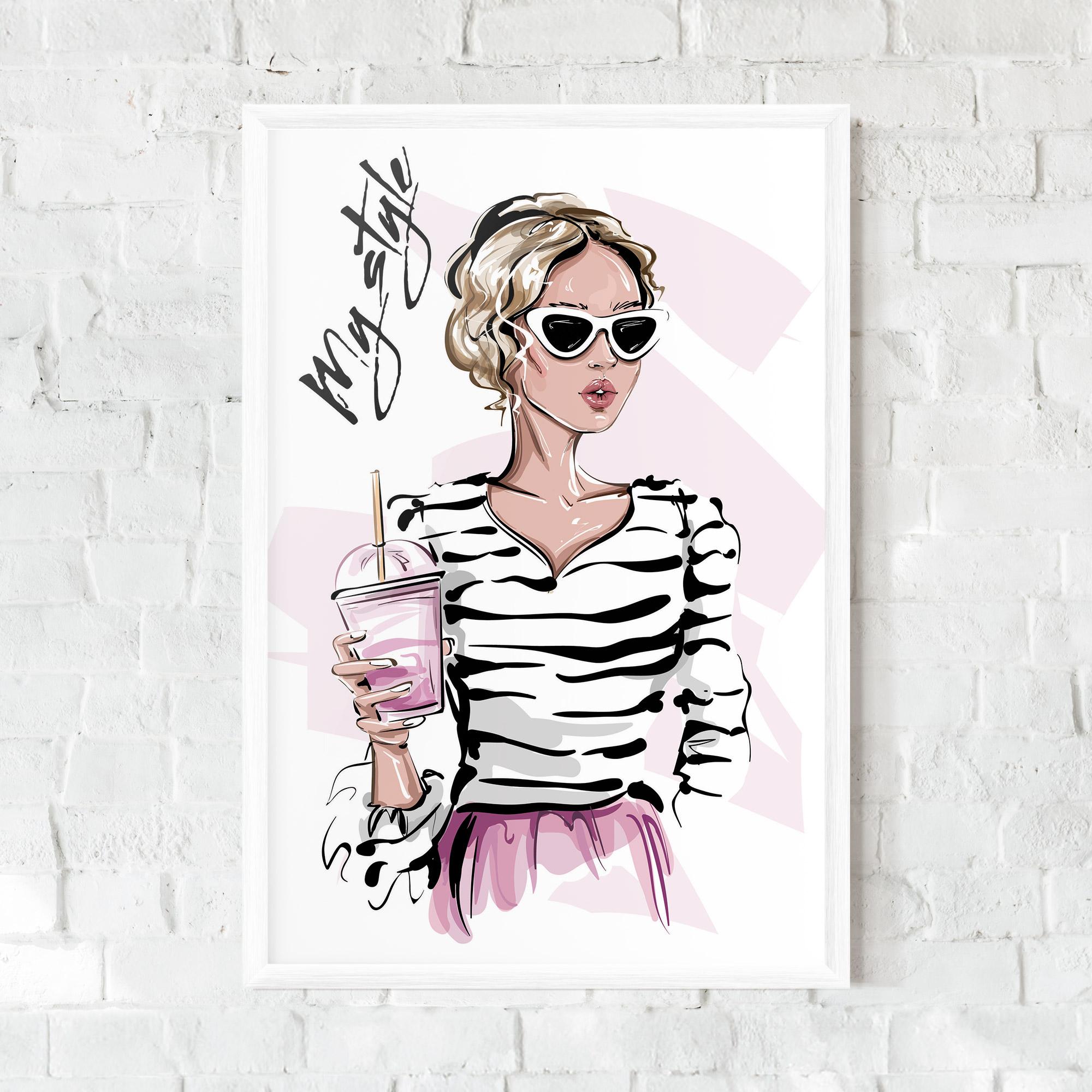 Poster Înrămat Pink Style mockup 0