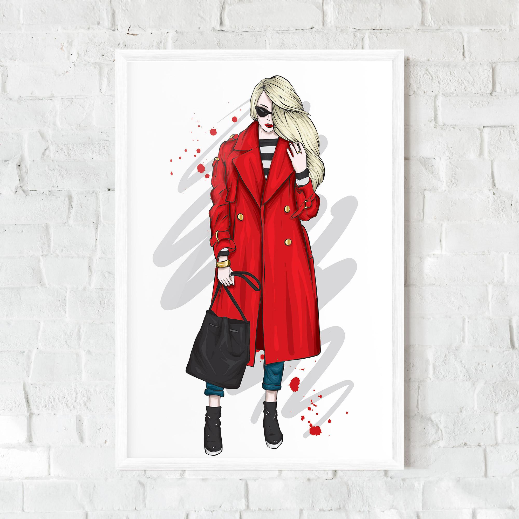 Poster Înrămat Red Coat mockup 0