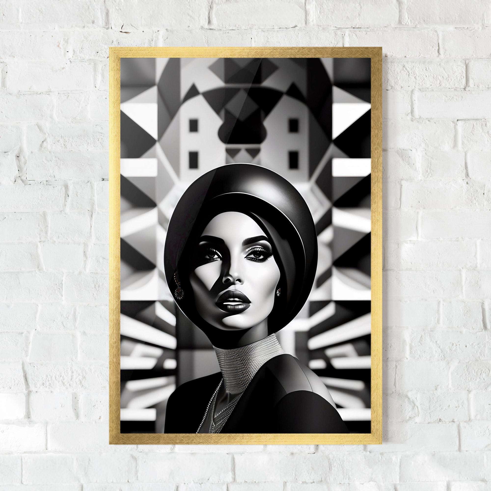 Poster Înrămat Big Black Hat mockup 0