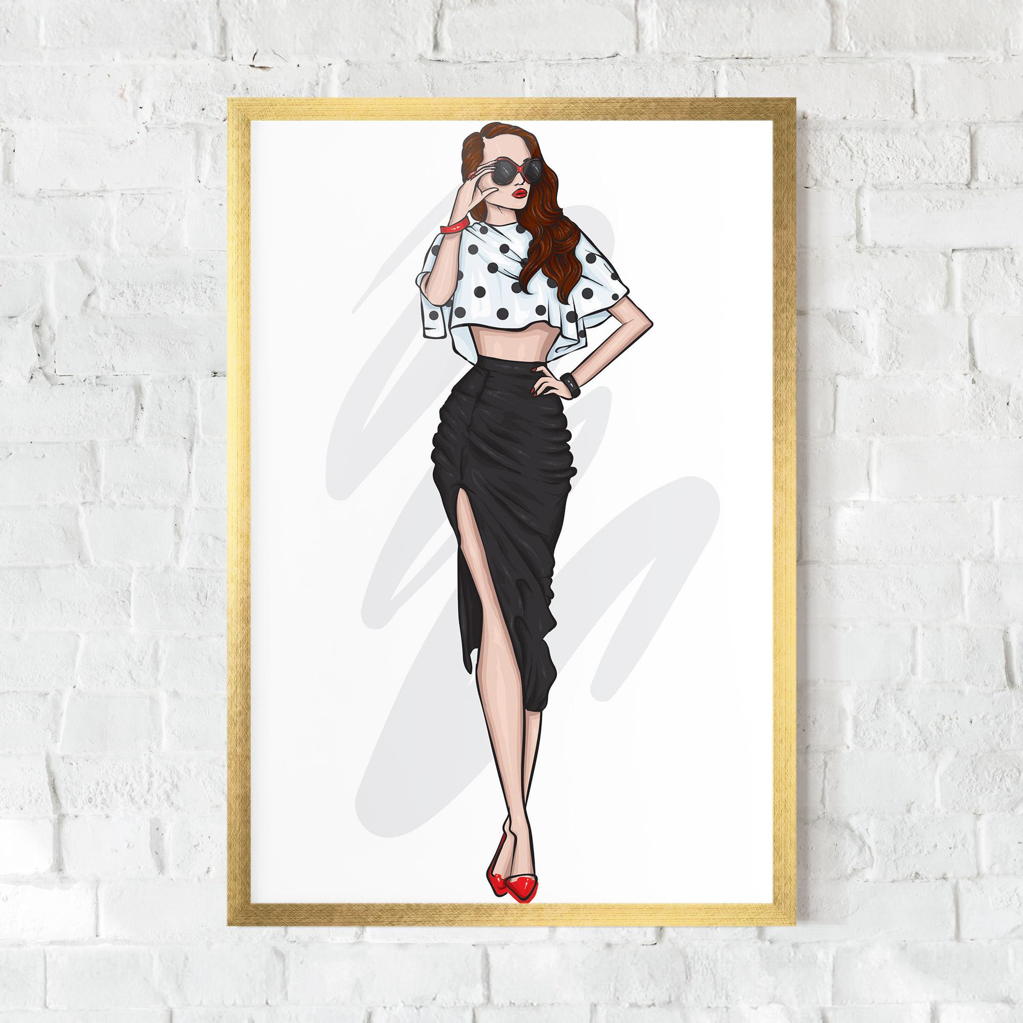 Poster Înrămat Black Skirt Diva mockup 0