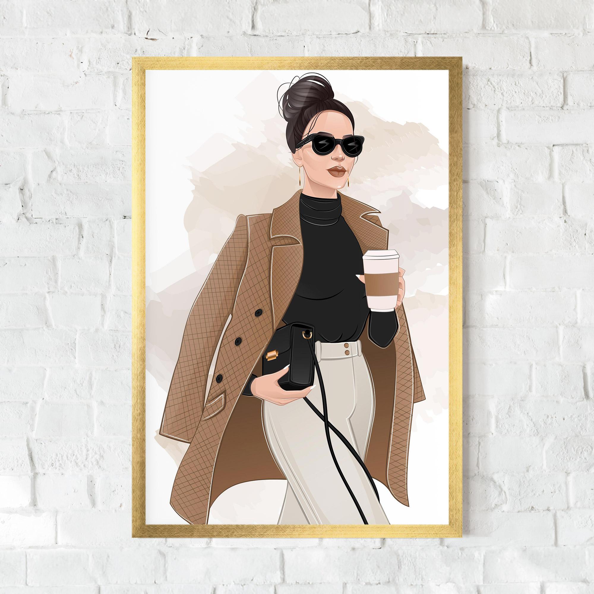 Poster Înrămat Modern Coffee Outfit mockup 0
