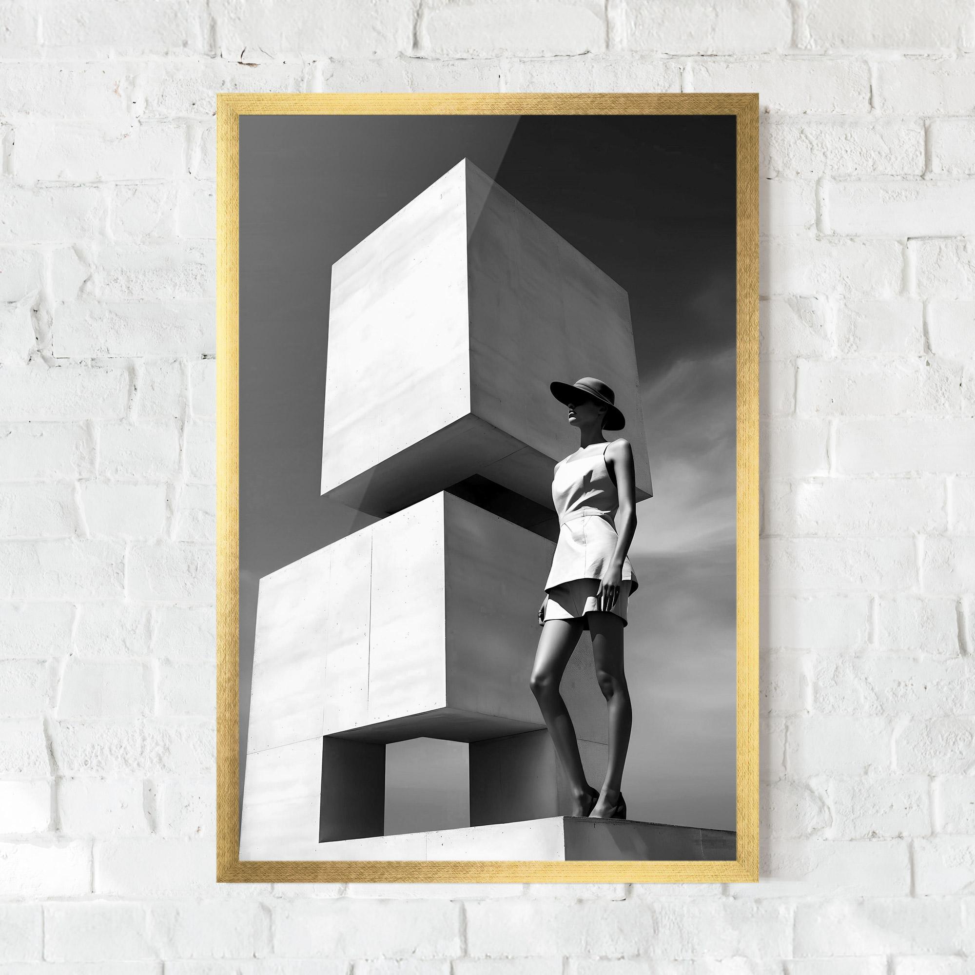 Poster Înrămat Modern Fashion Woman mockup 0