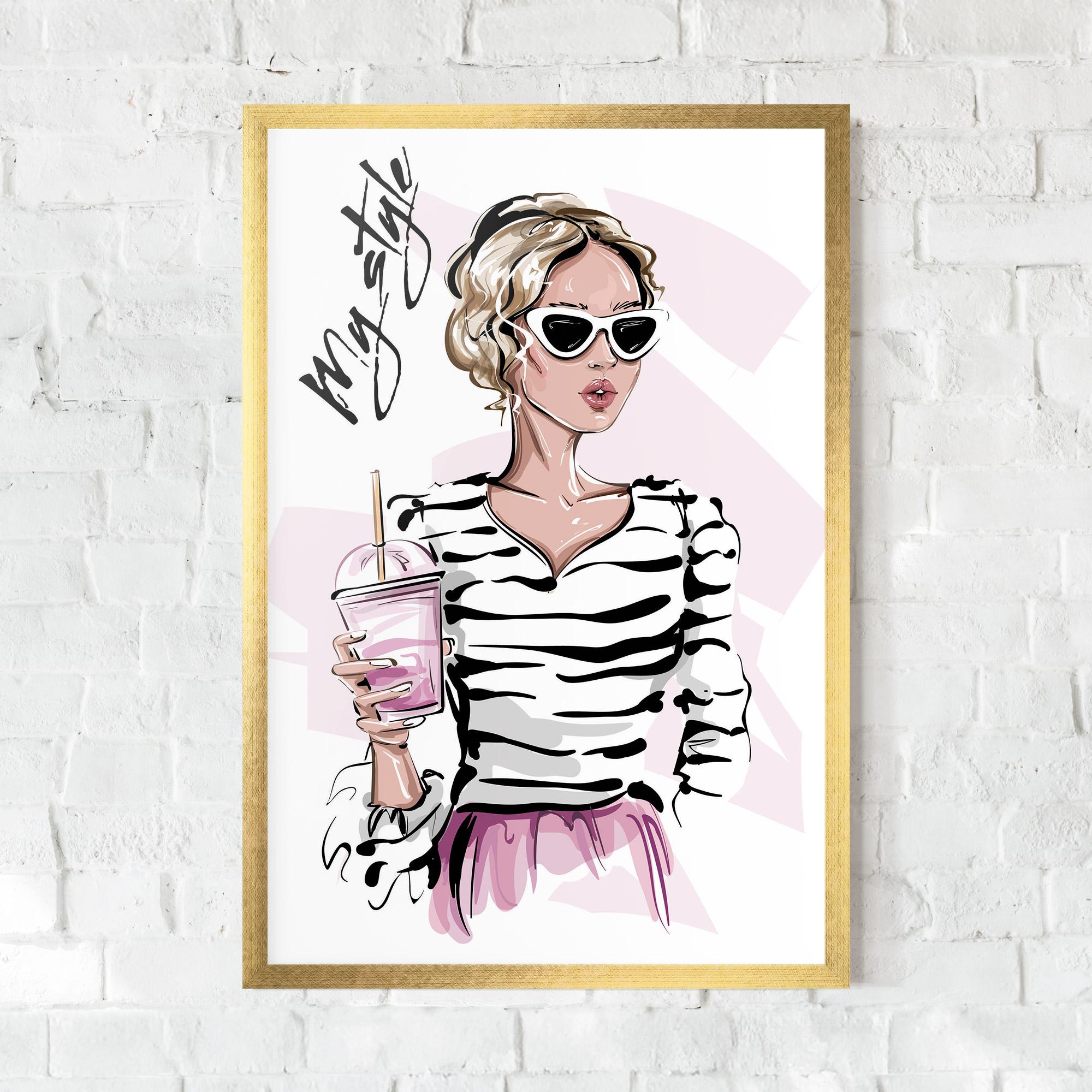 Poster Înrămat Pink Style mockup 0