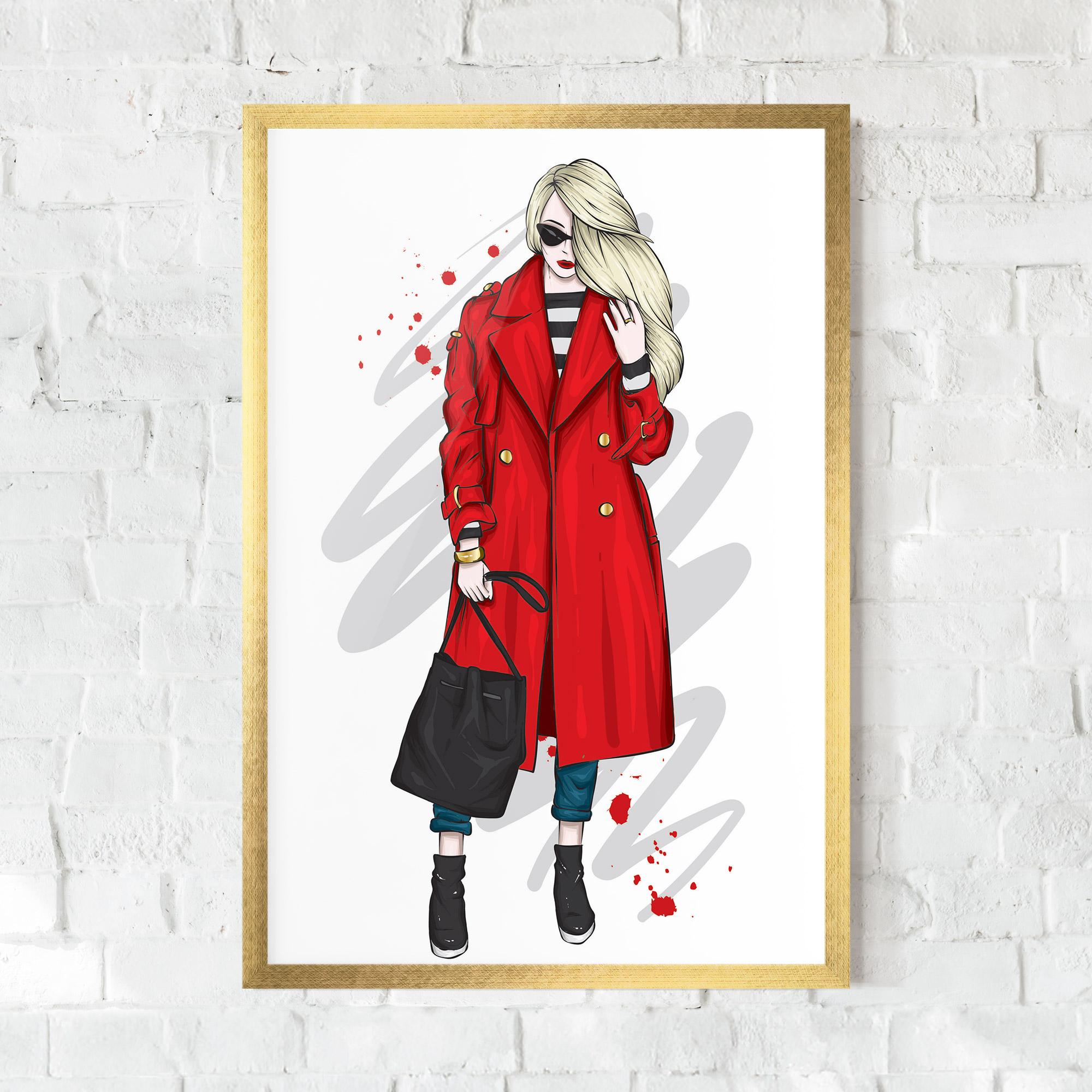 Poster Înrămat Red Coat mockup 0