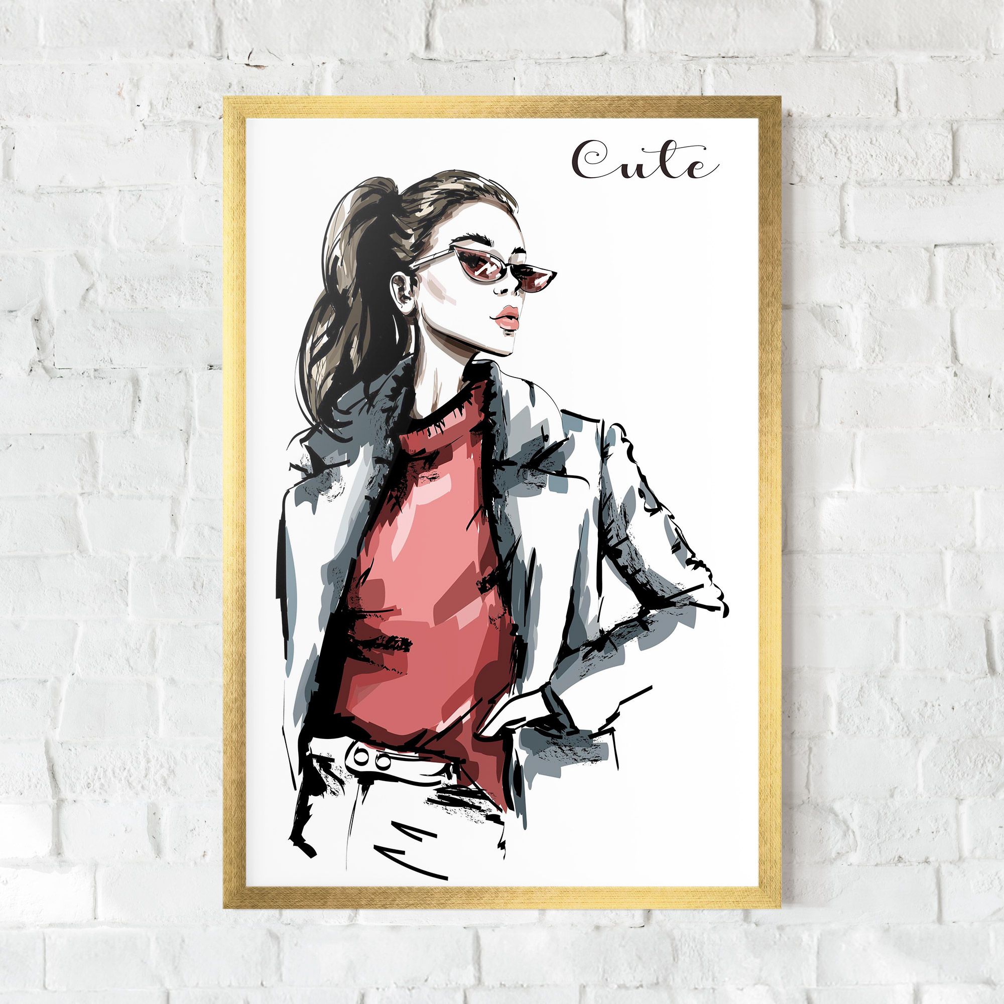 Woman Feeling Cute mockup 0