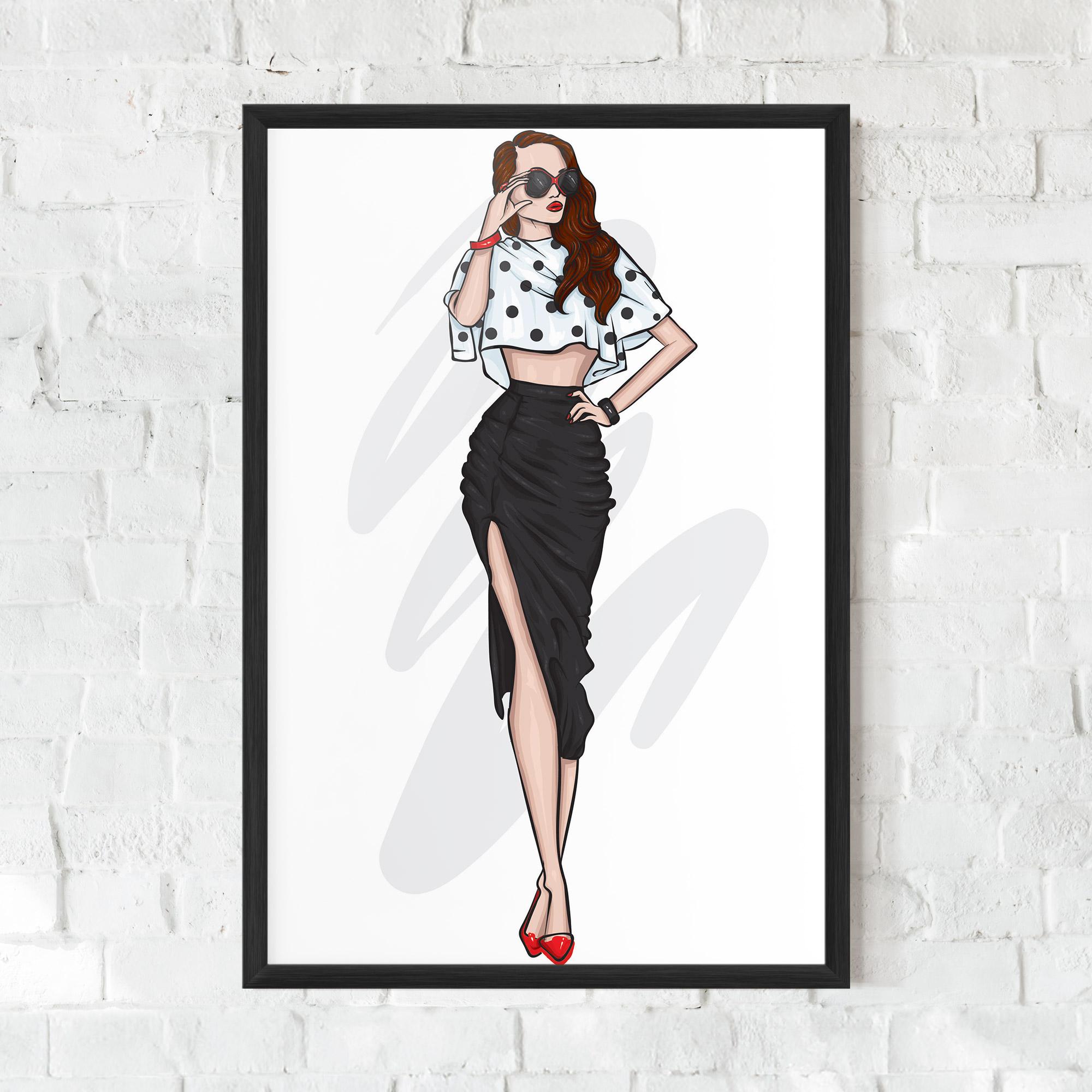 Poster Înrămat Black Skirt Diva mockup 0
