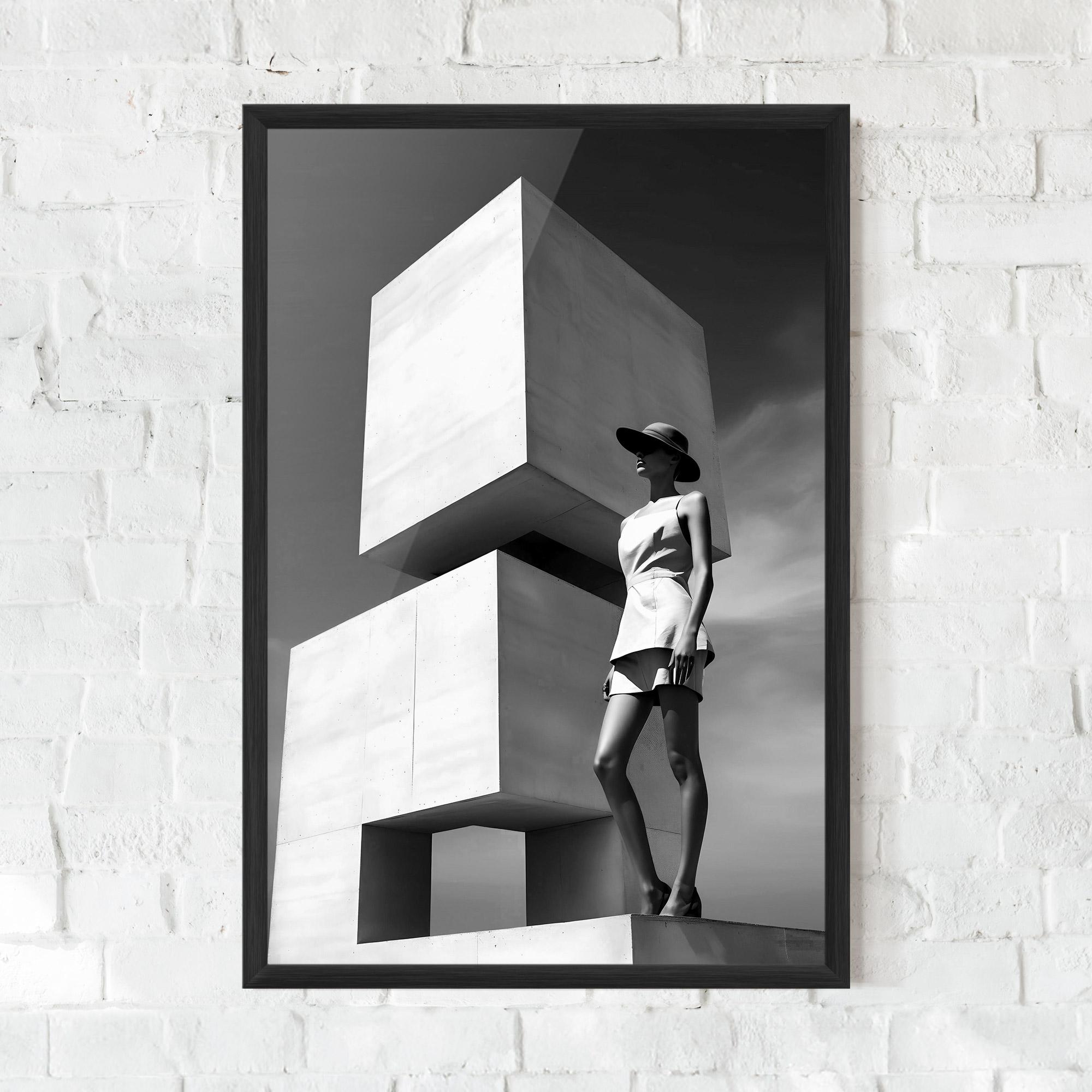 Poster Înrămat Modern Fashion Woman mockup 0