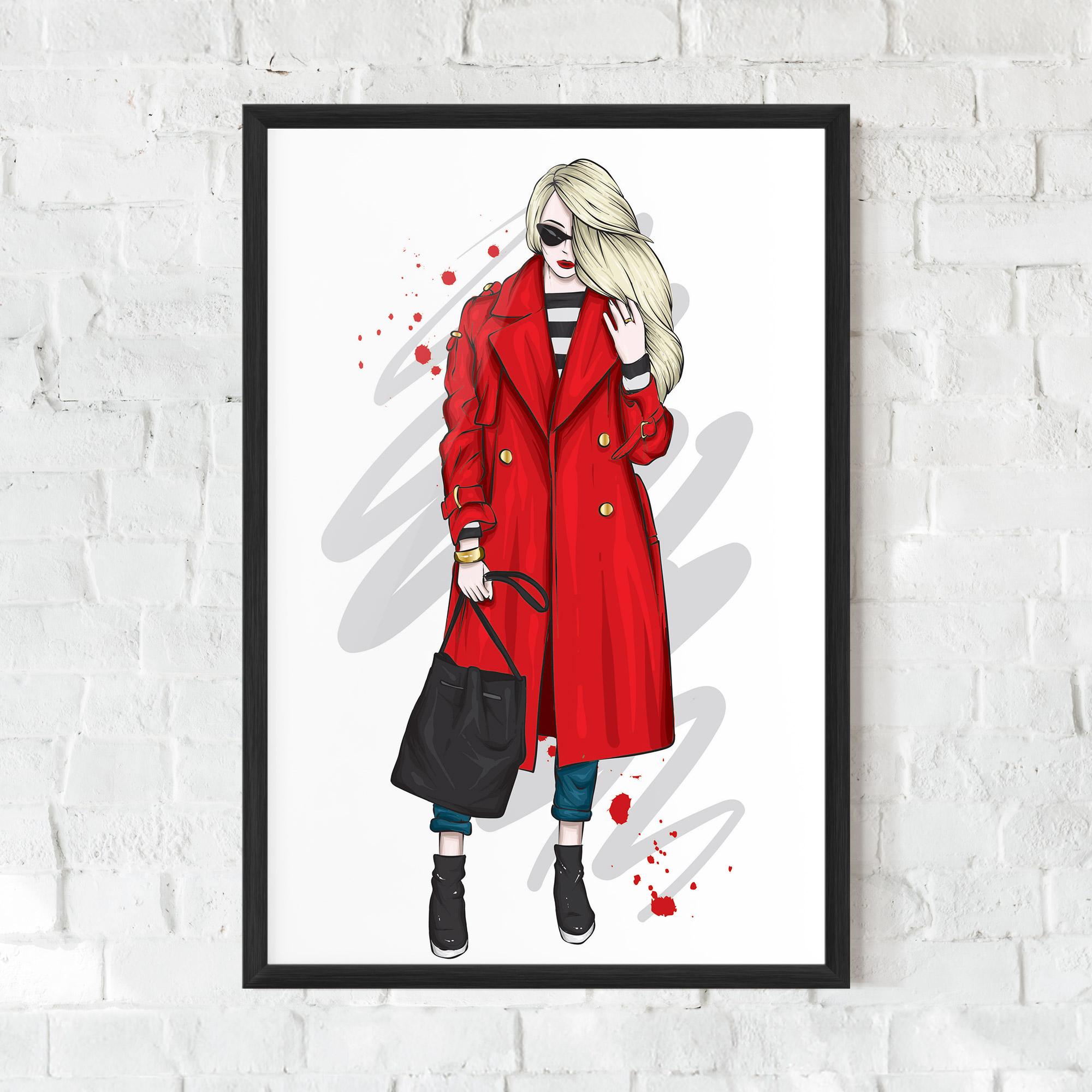 Poster Înrămat Red Coat mockup 0