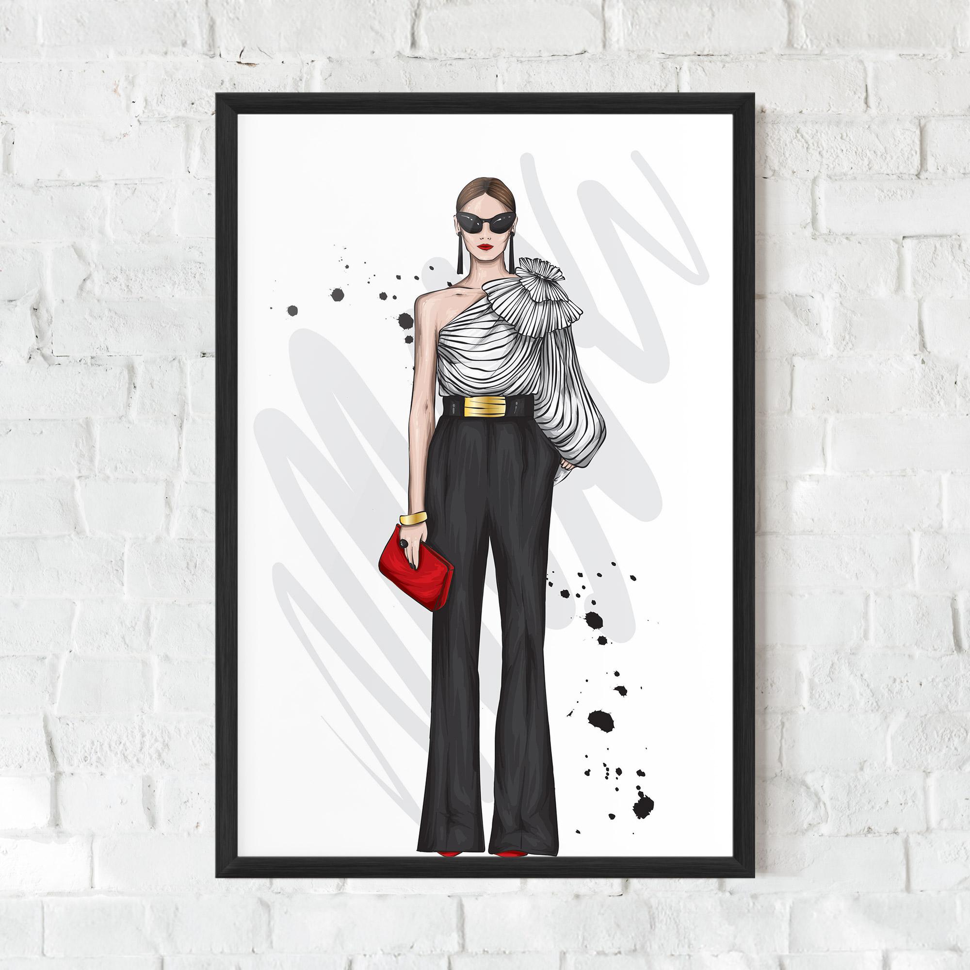 Poster Înrămat Tall Black Pants mockup 0