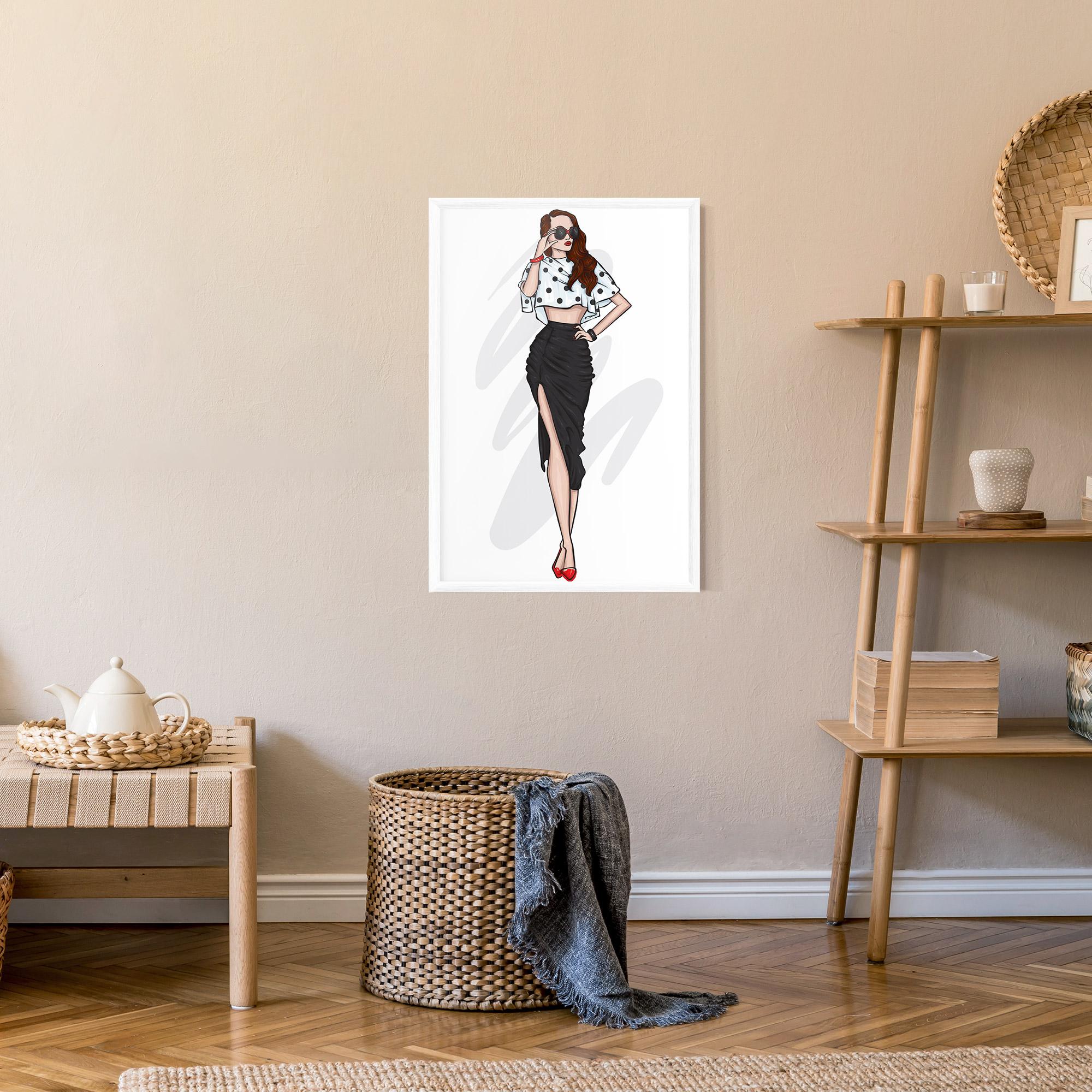 Poster Înrămat Black Skirt Diva mockup 9