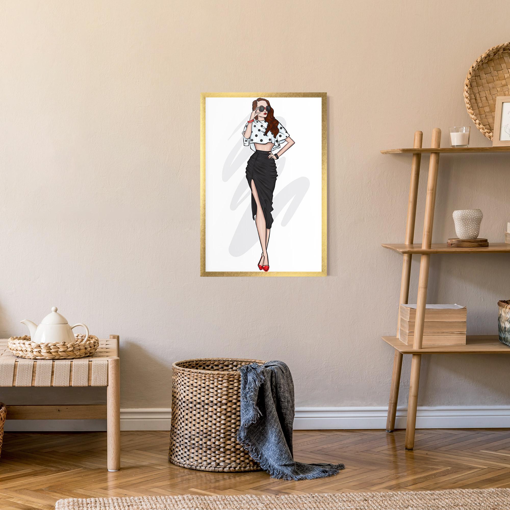 Poster Înrămat Black Skirt Diva mockup 9