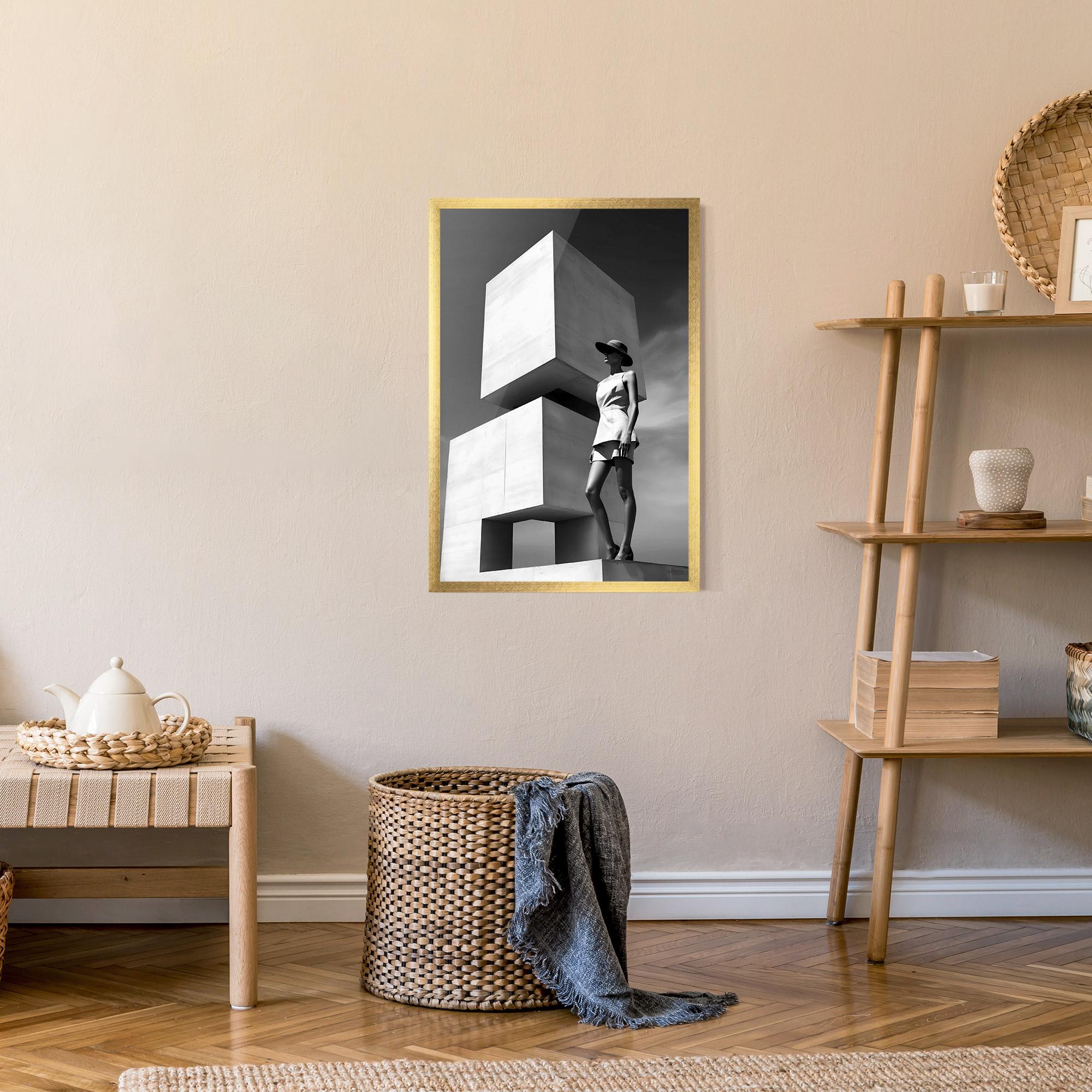 Poster Înrămat Modern Fashion Woman mockup 9