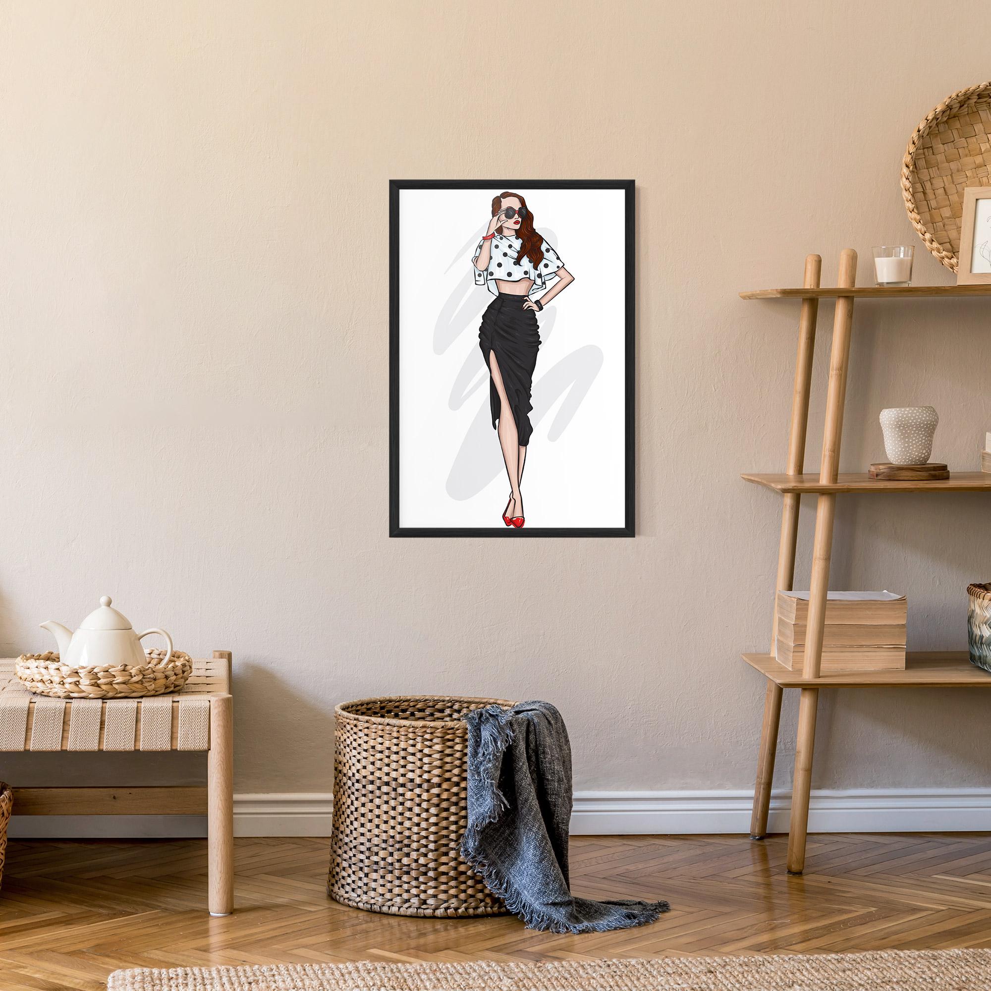 Poster Înrămat Black Skirt Diva mockup 9