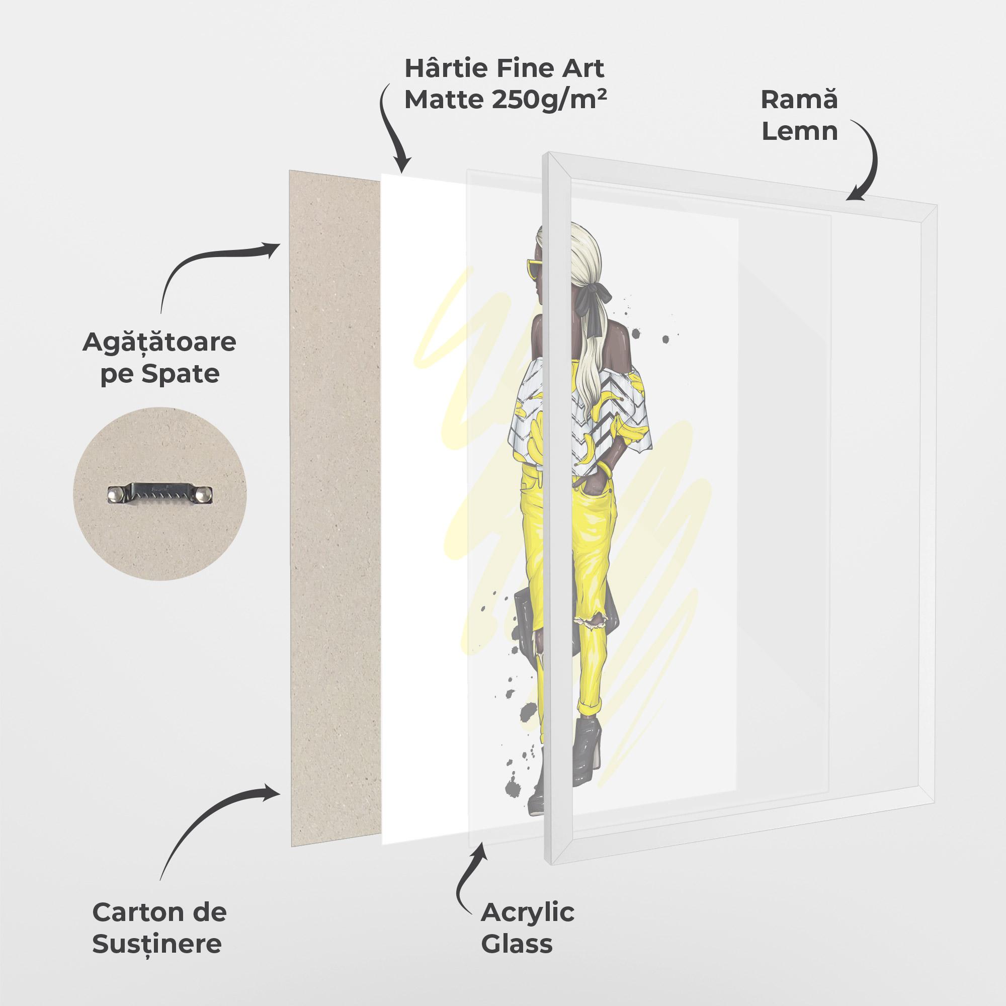 Poster Înrămat Banana Blouse mockup 1