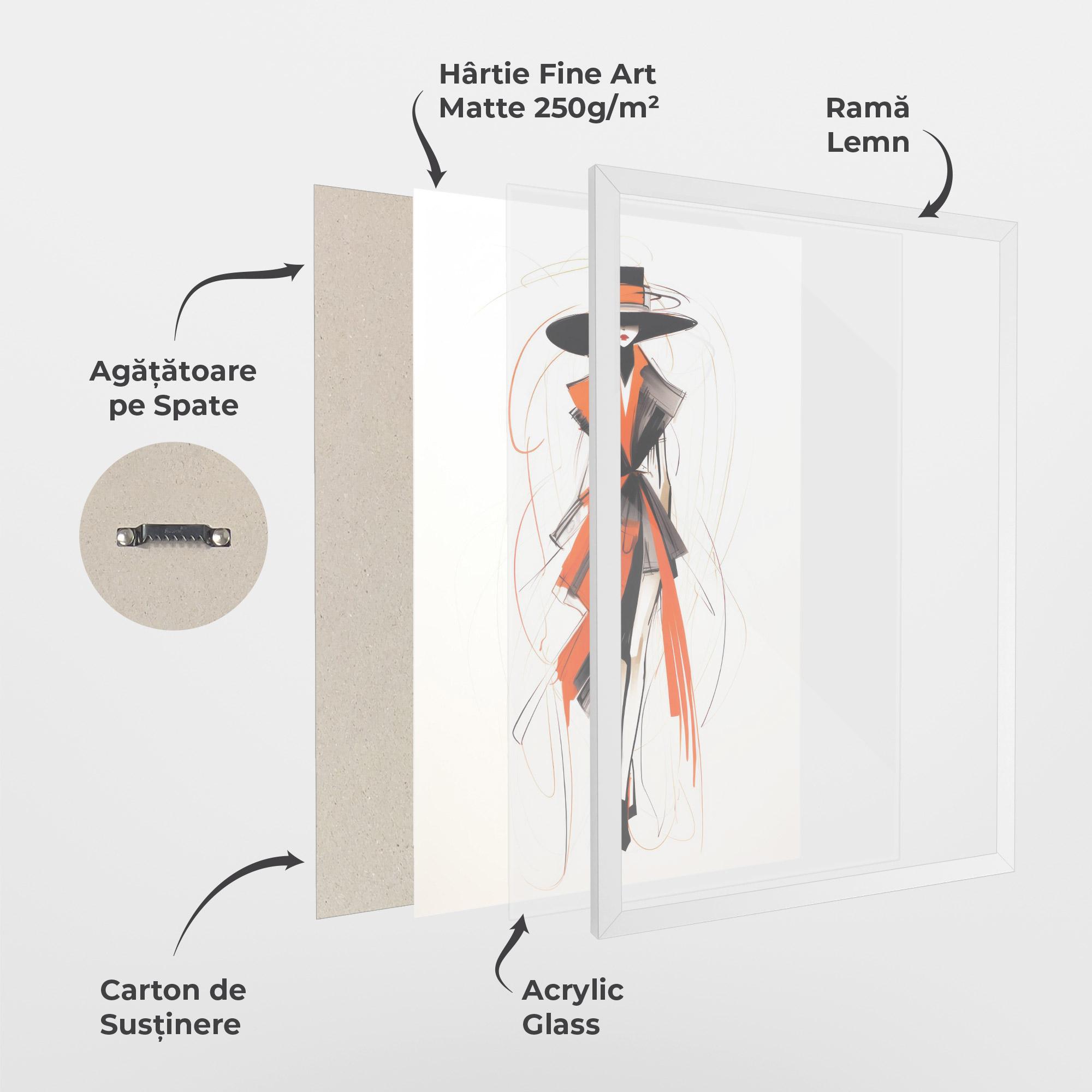 Poster Înrămat Handdrawn Doodle mockup 1