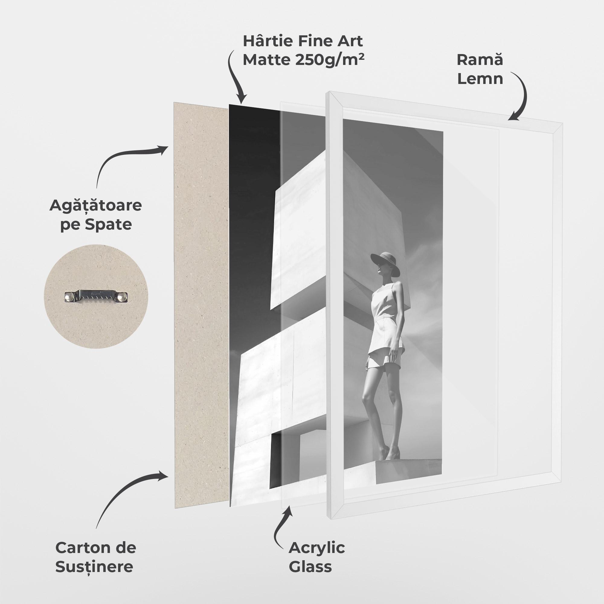 Poster Înrămat Modern Fashion Woman mockup 1