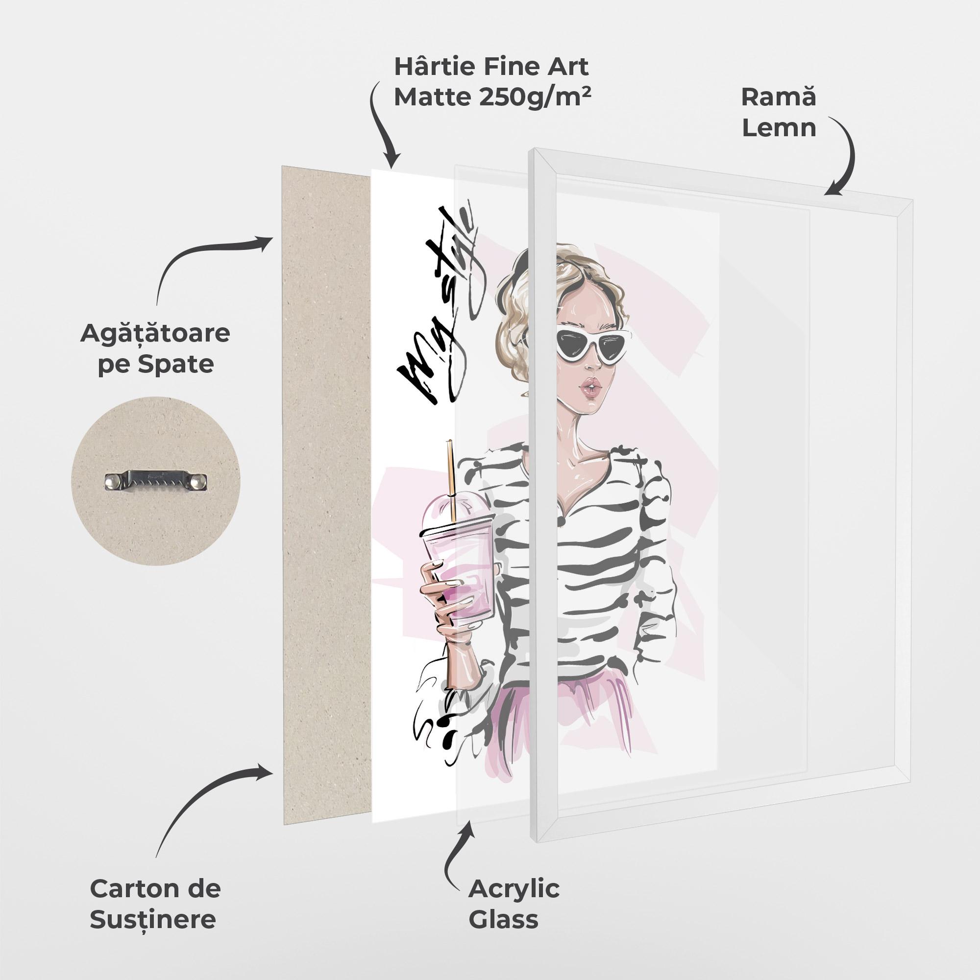 Poster Înrămat Pink Style mockup 1