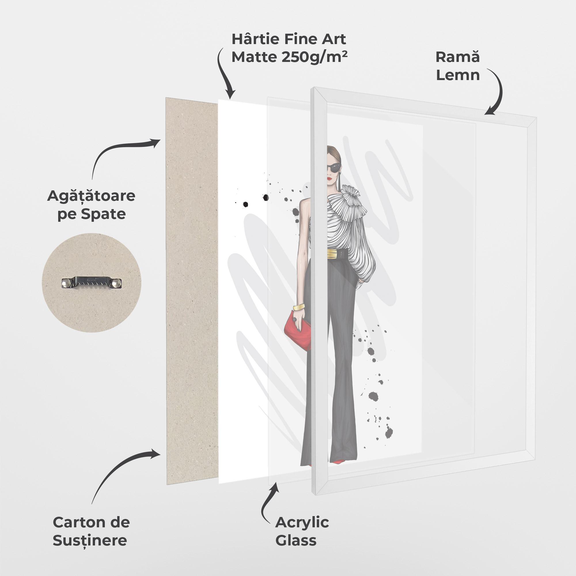 Poster Înrămat Tall Black Pants mockup 1