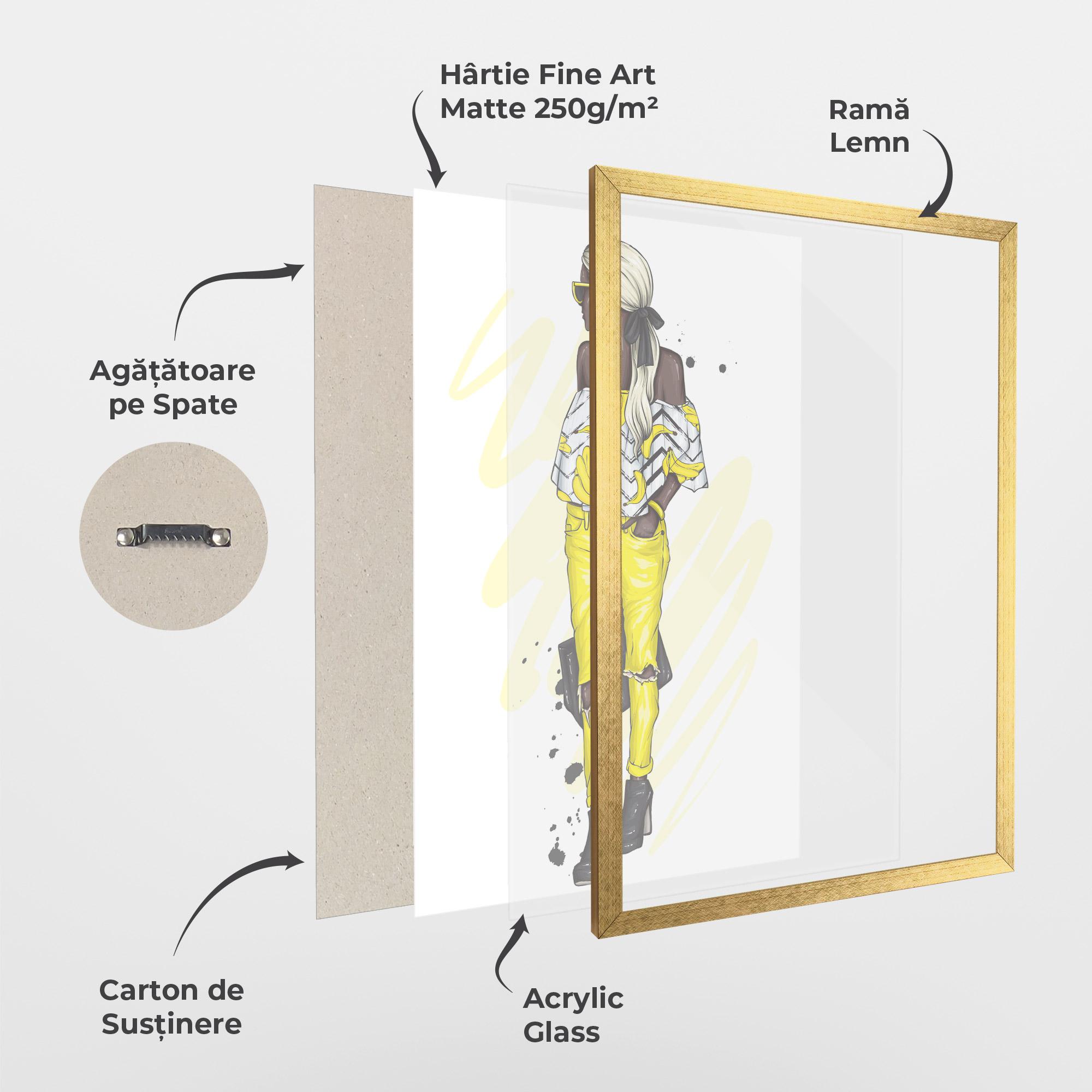 Poster Înrămat Banana Blouse mockup 1